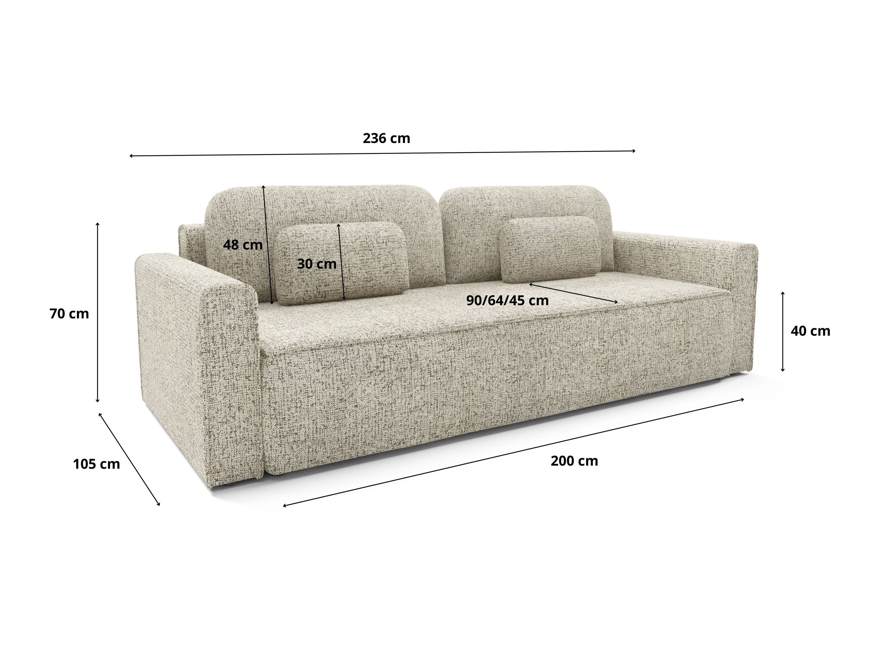 Sovesofa Franklin 222 (Bella 10)