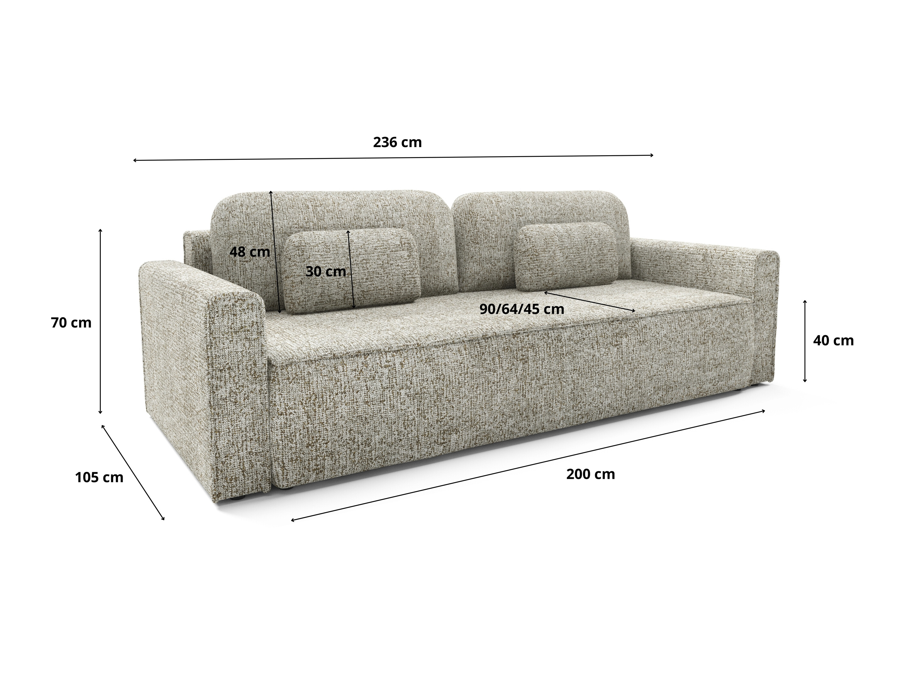Sovesofa Franklin 222 (Bella 15)
