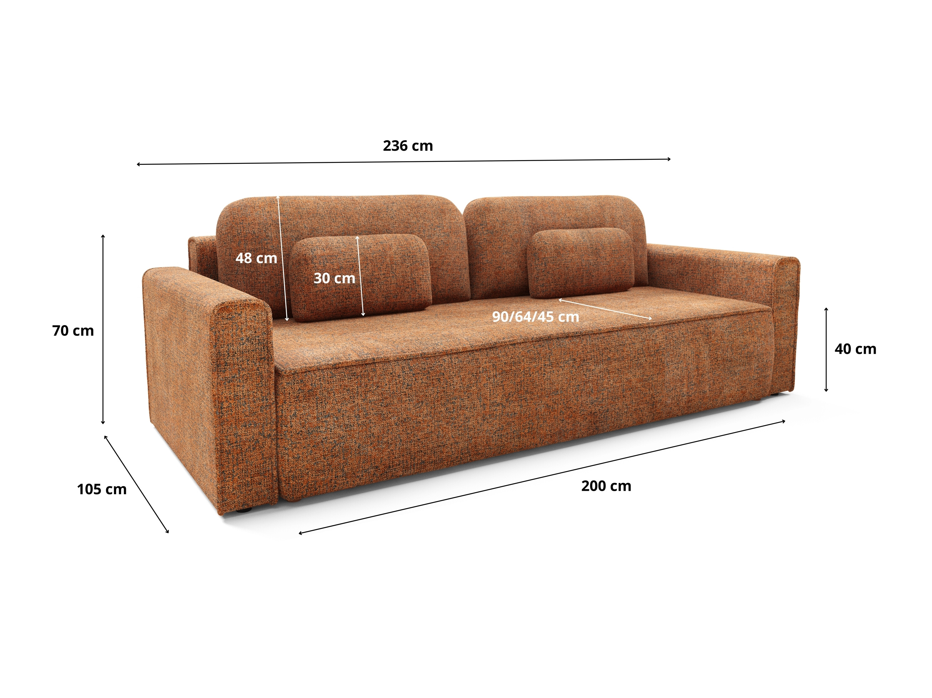 Sovesofa Franklin 222 (Bella 40)