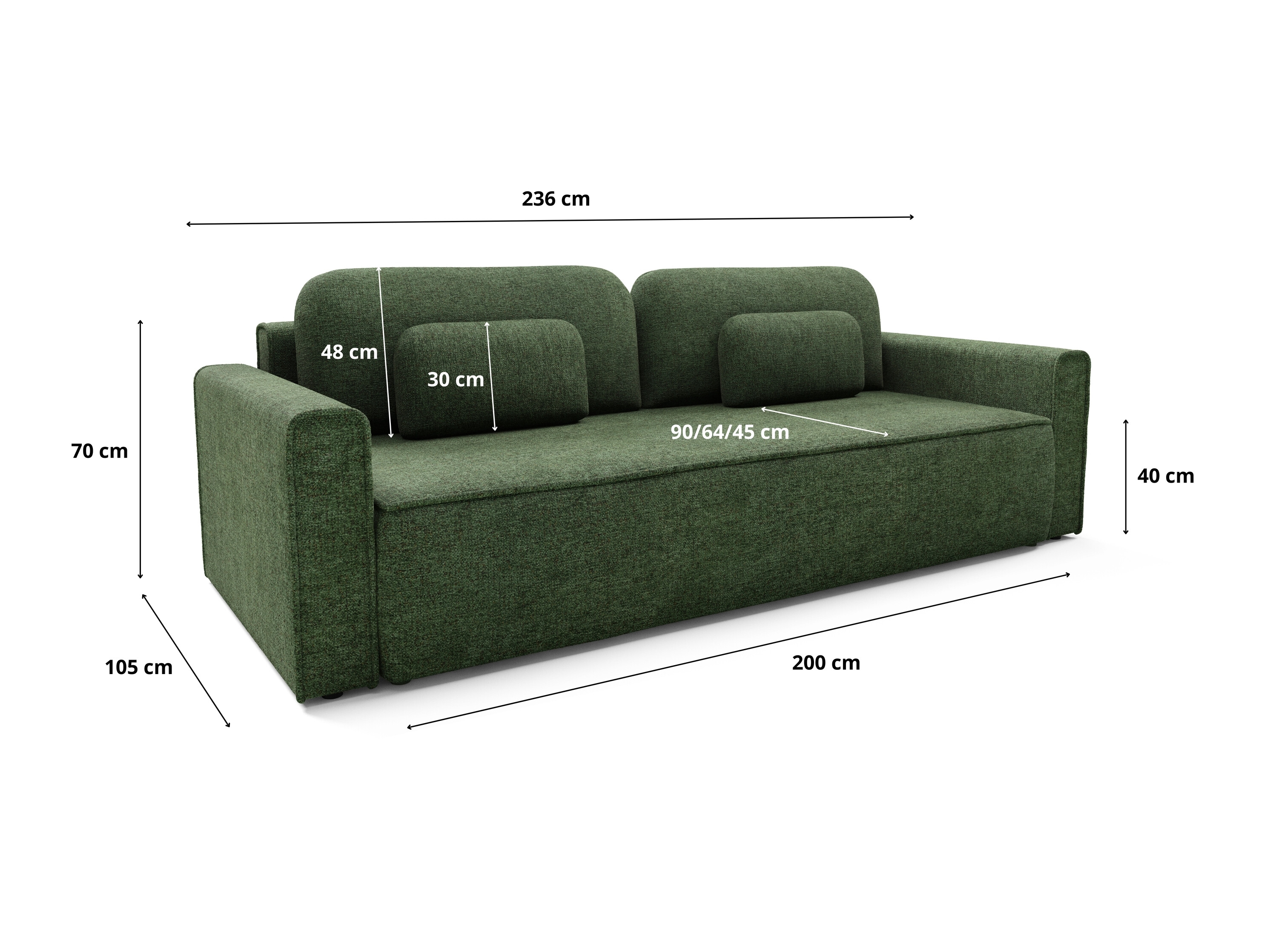 Sovesofa Franklin 222 (Bella 80)