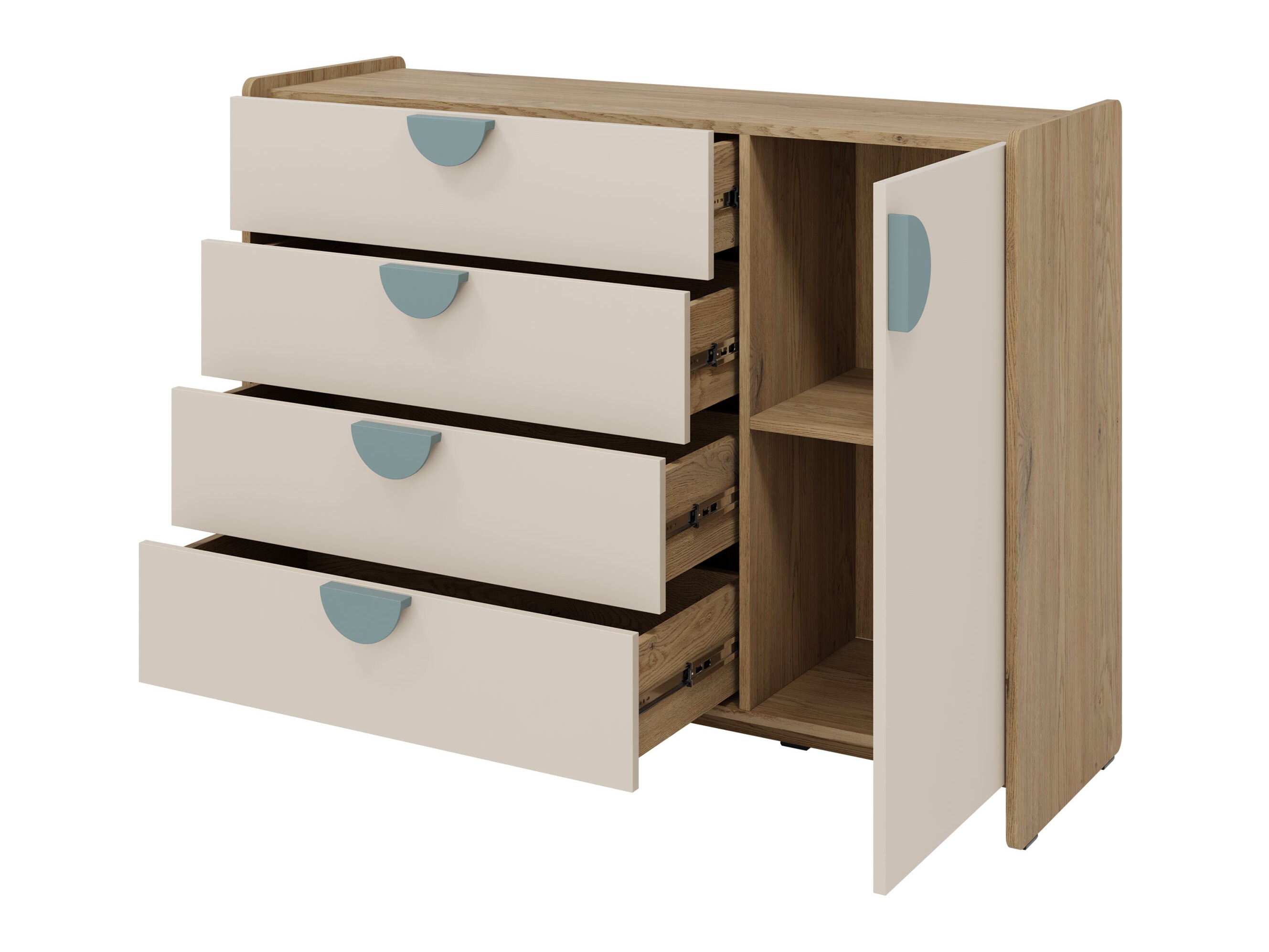 Kommode Fivelbi 108 (Blå)