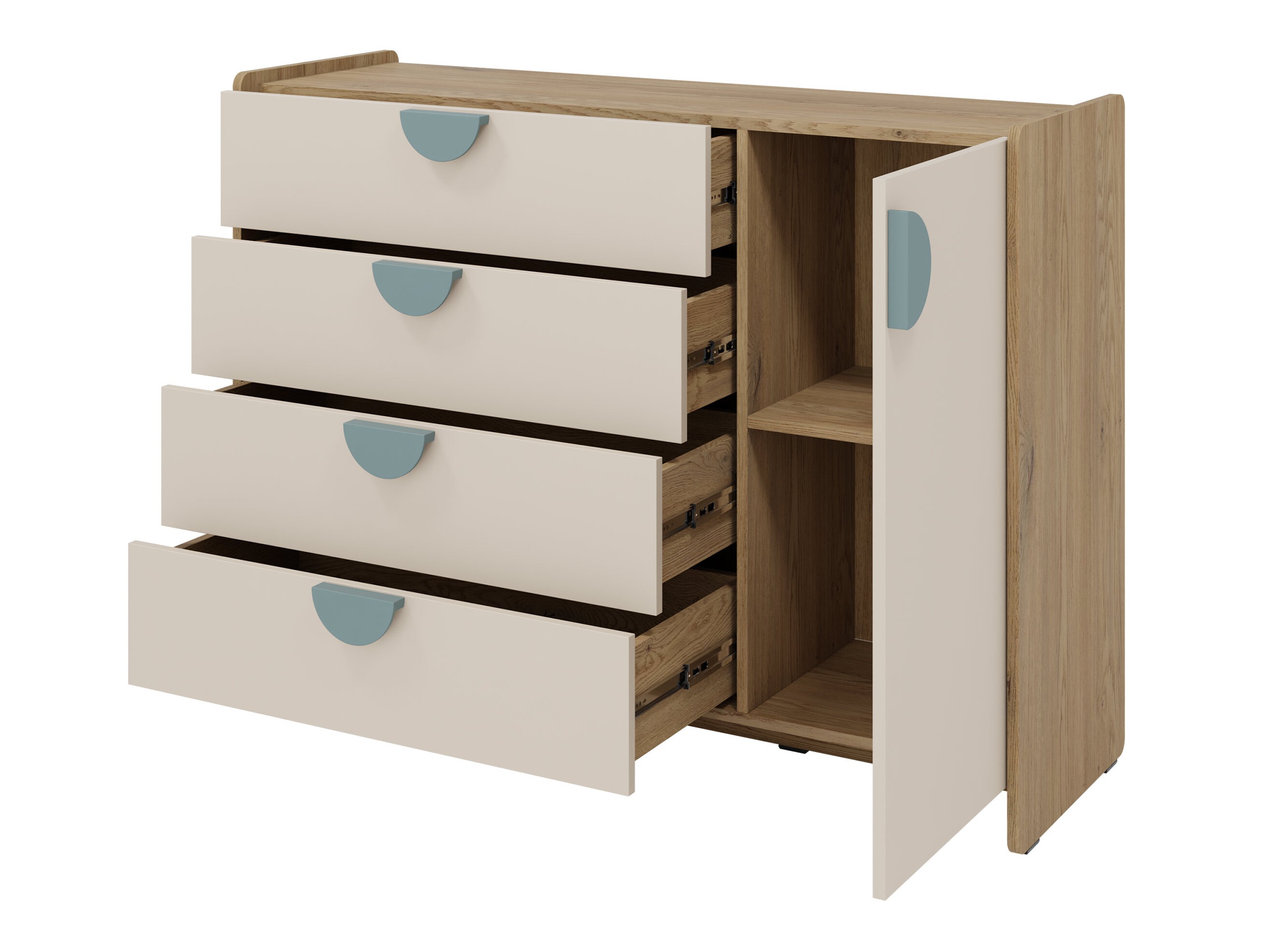 Kommode Fivelbi 108 (Lyserød)