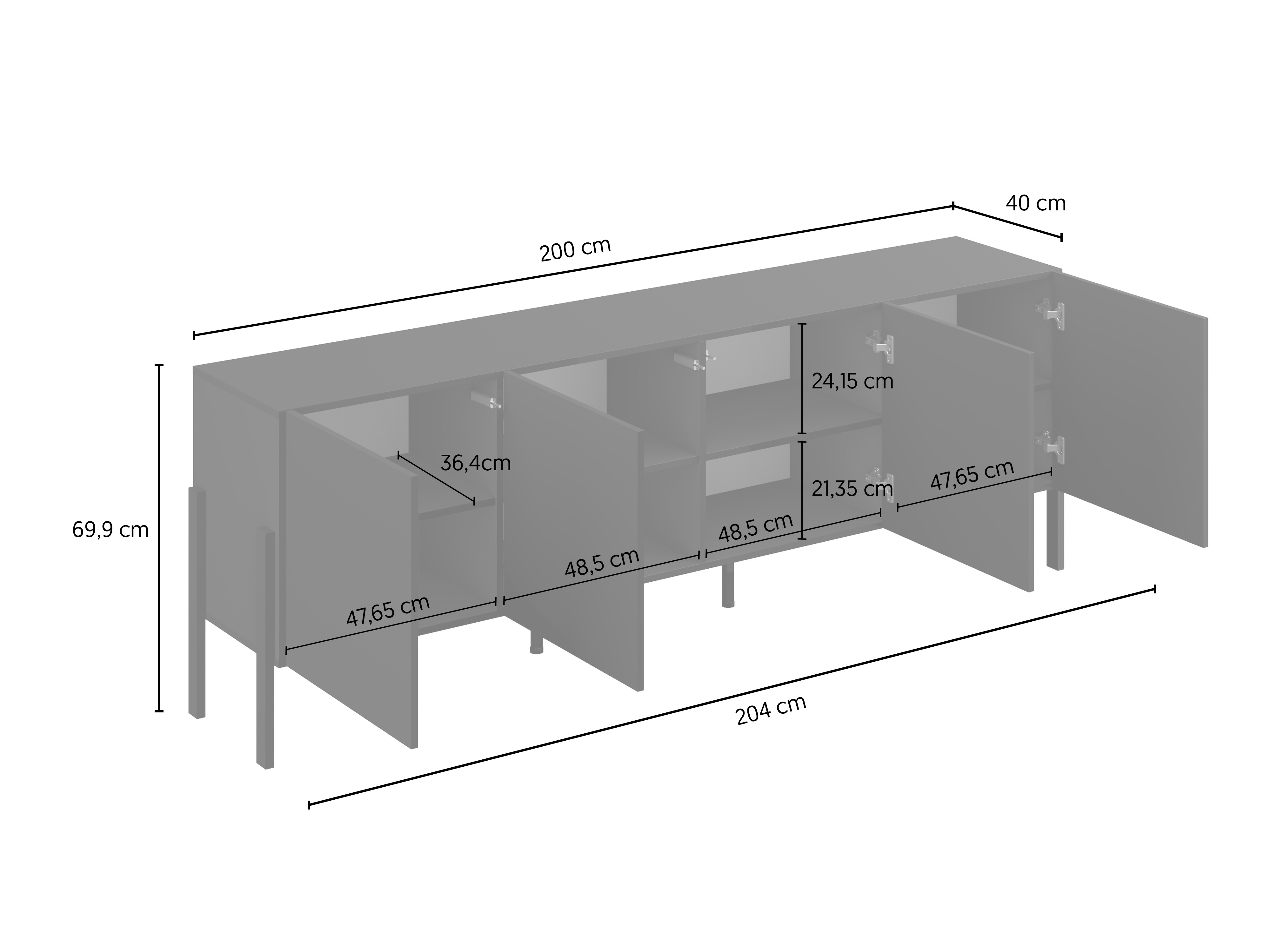 TV-bord Etsore 100 (Hvid)