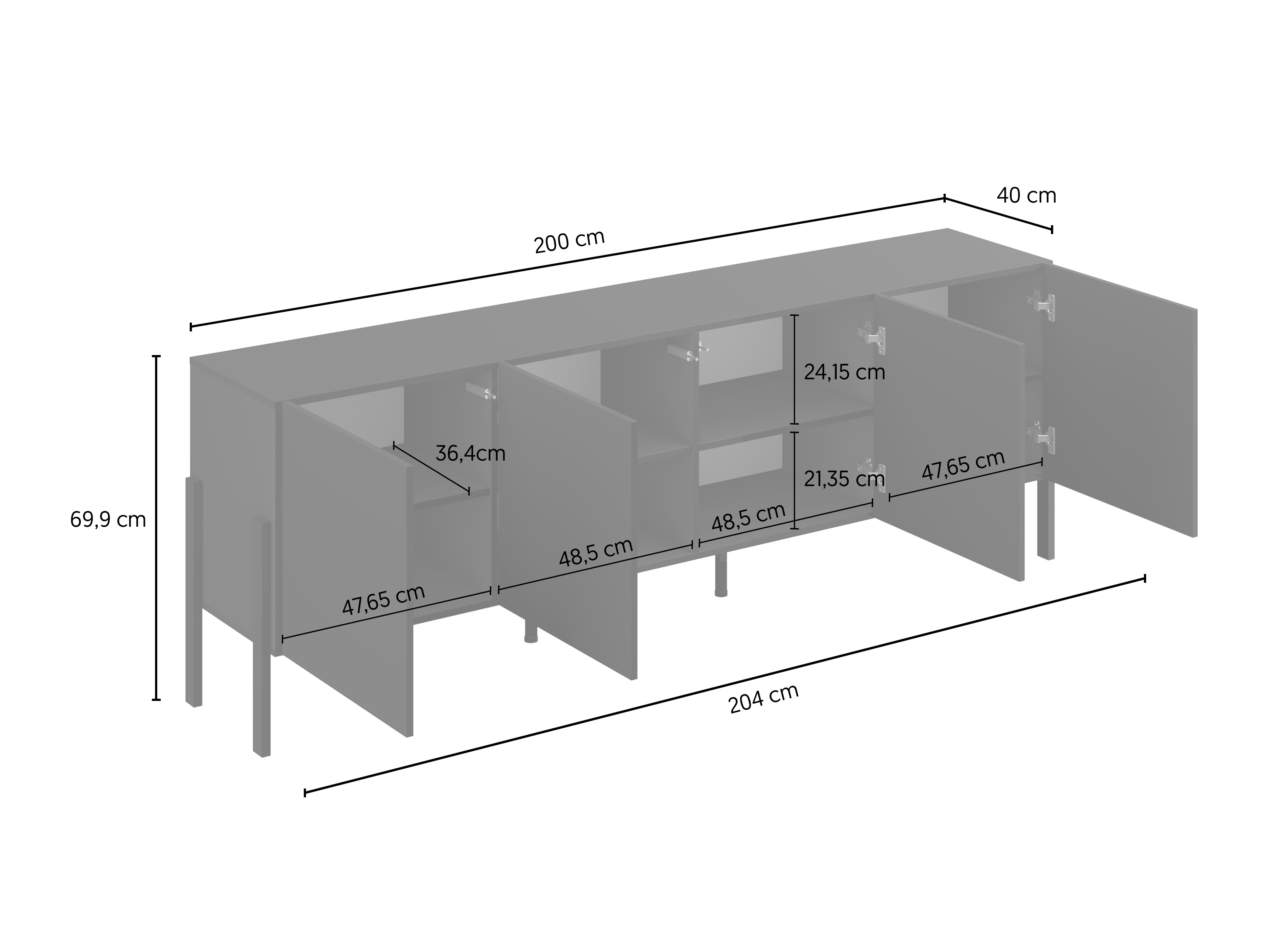 TV-bord Etsore 100 (Sort)