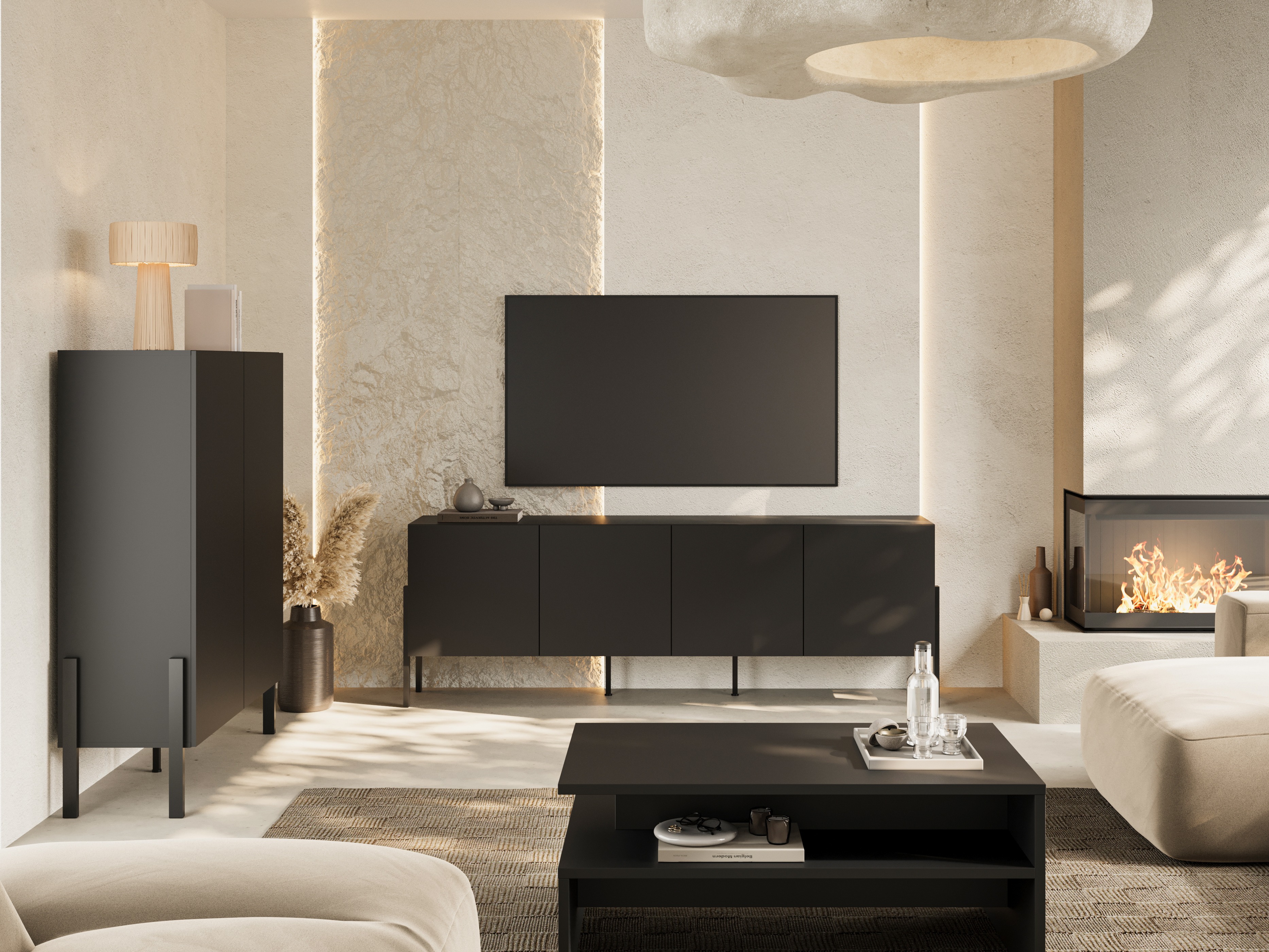 TV-bord Etsore 100 (Sort)