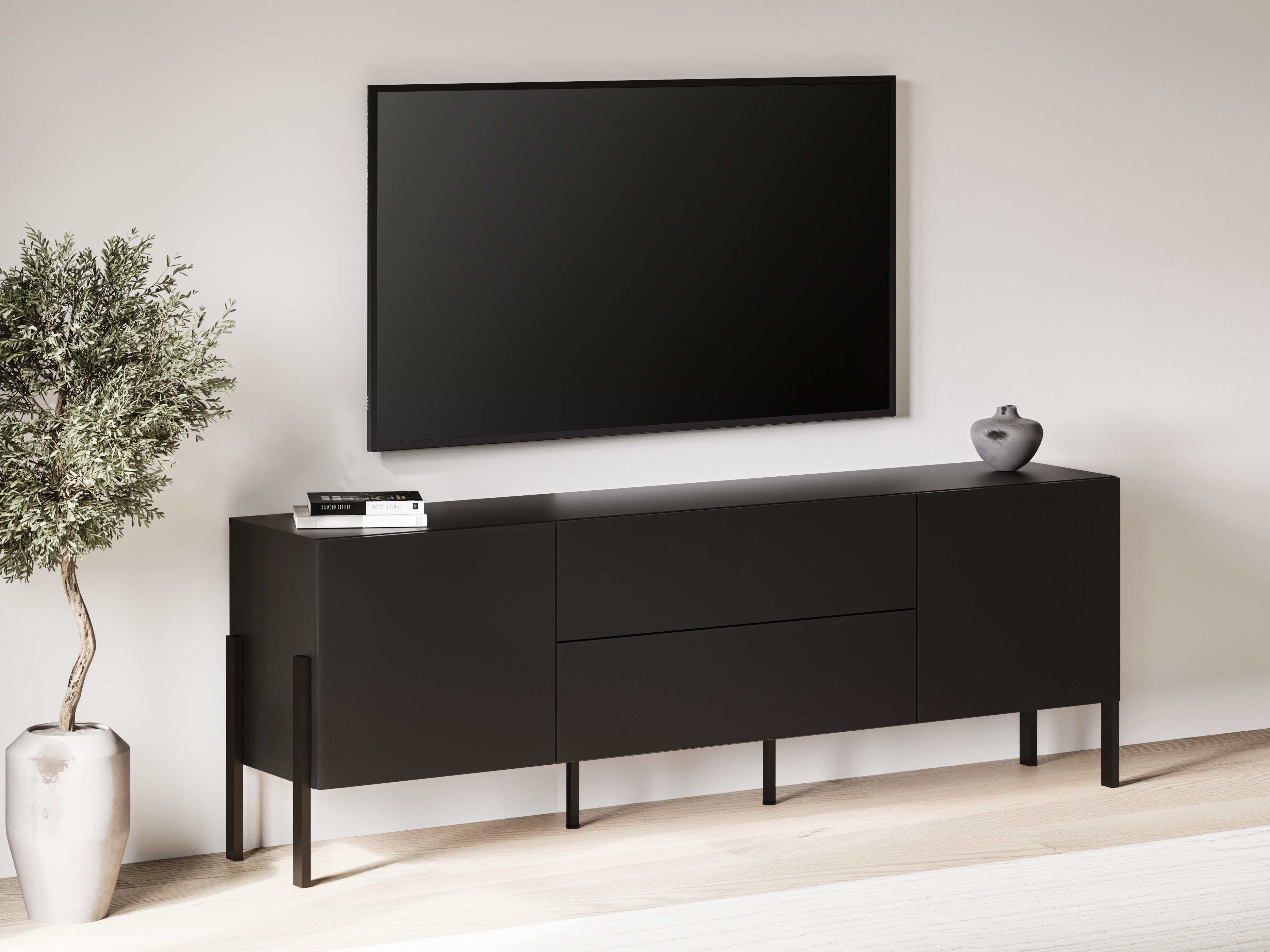 TV-bord Etsore 102 (Sort)