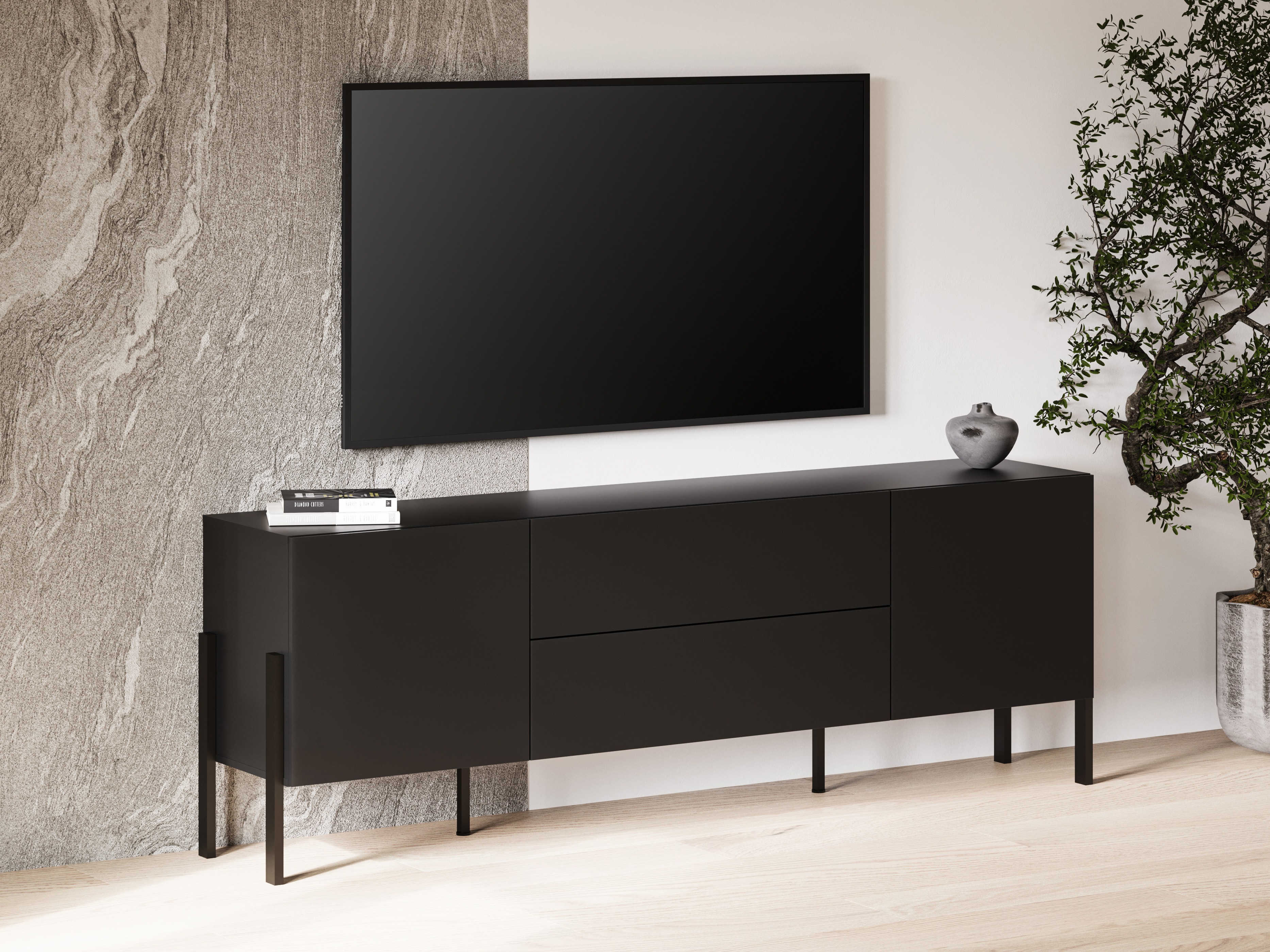 TV-bord Etsore 102 (Sort)