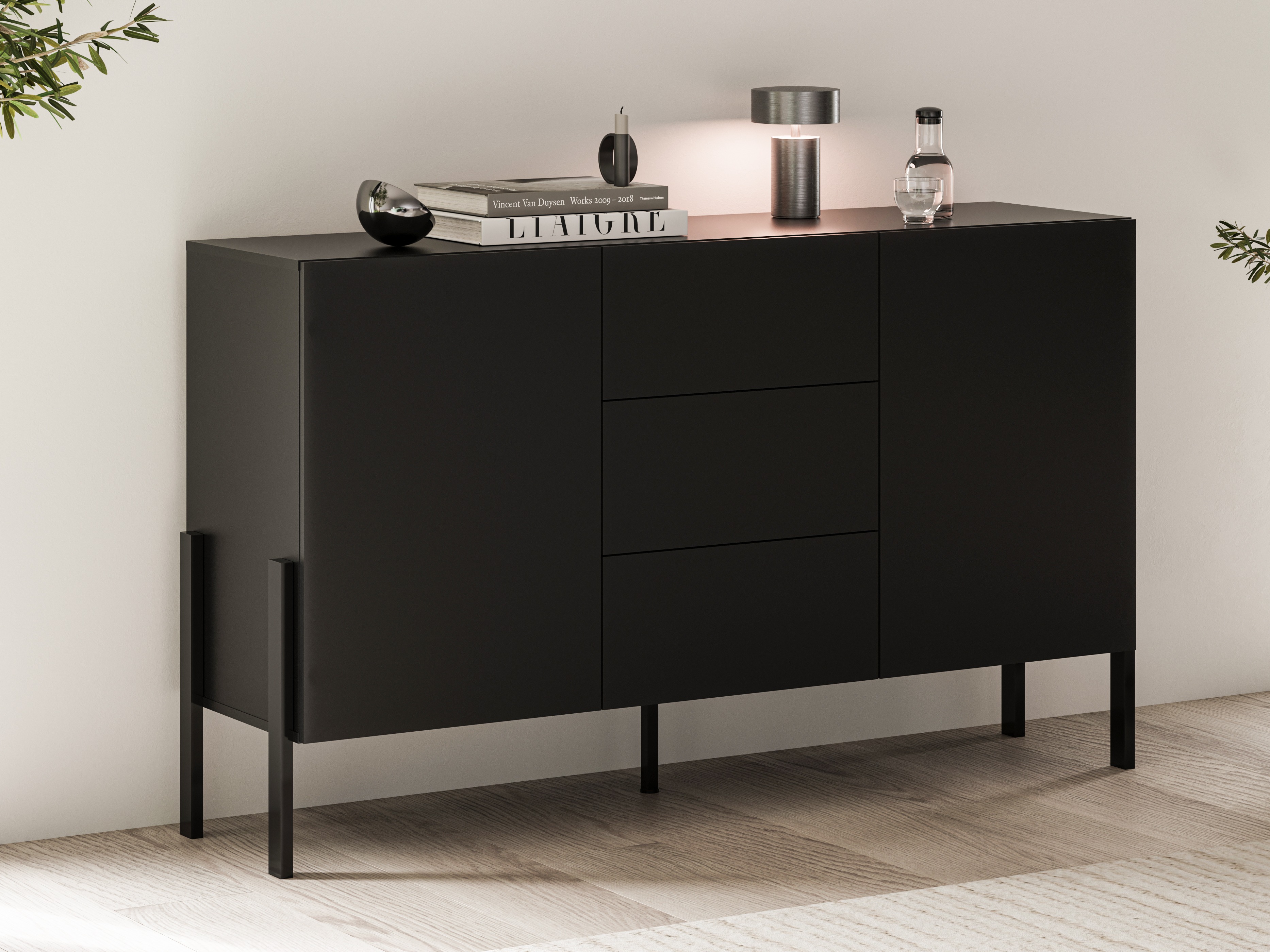 Kommode Etsore 104 (Sort)