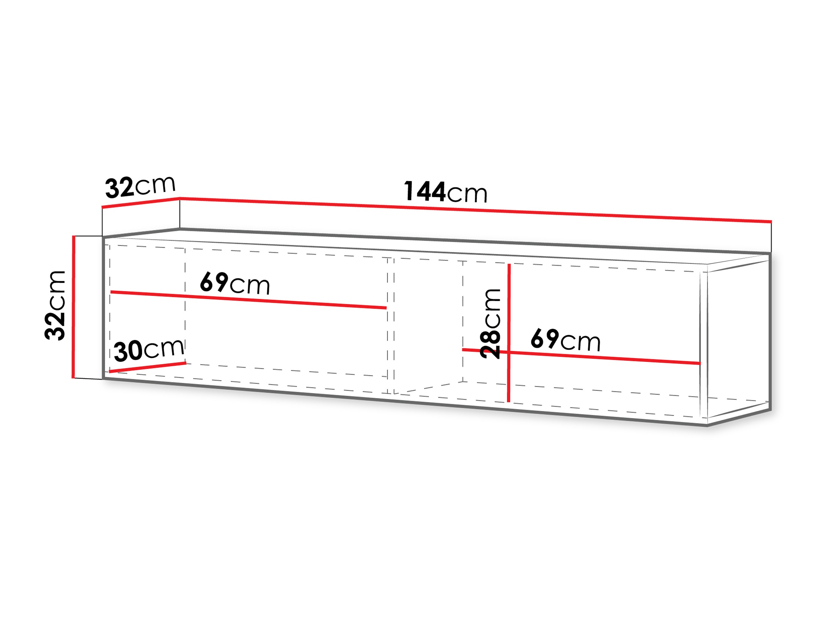 TV-bord Donos (Valnød)