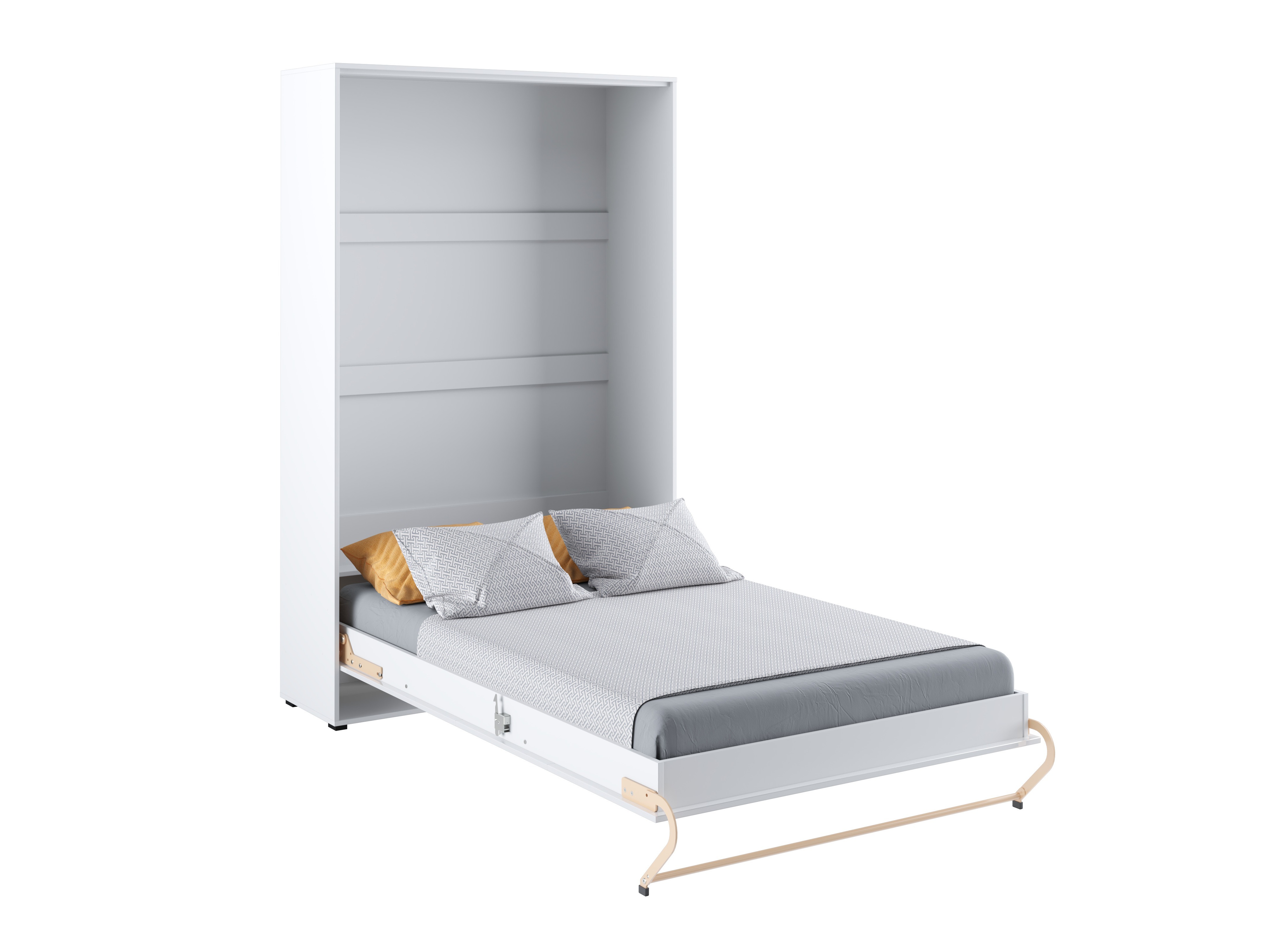 Vægseng Concept Pro Lenart III (Hvid + Glansfuld hvid)