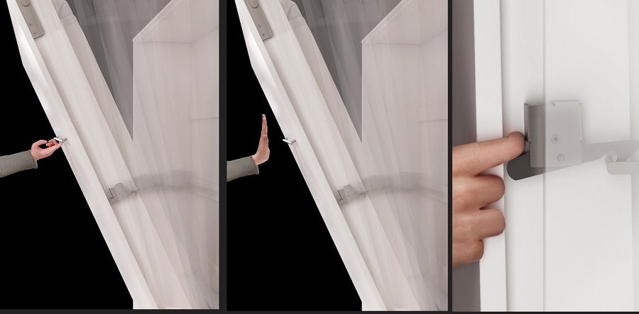 Vægseng Concept Pro Lenart III (Hvid + Glansfuld hvid)
