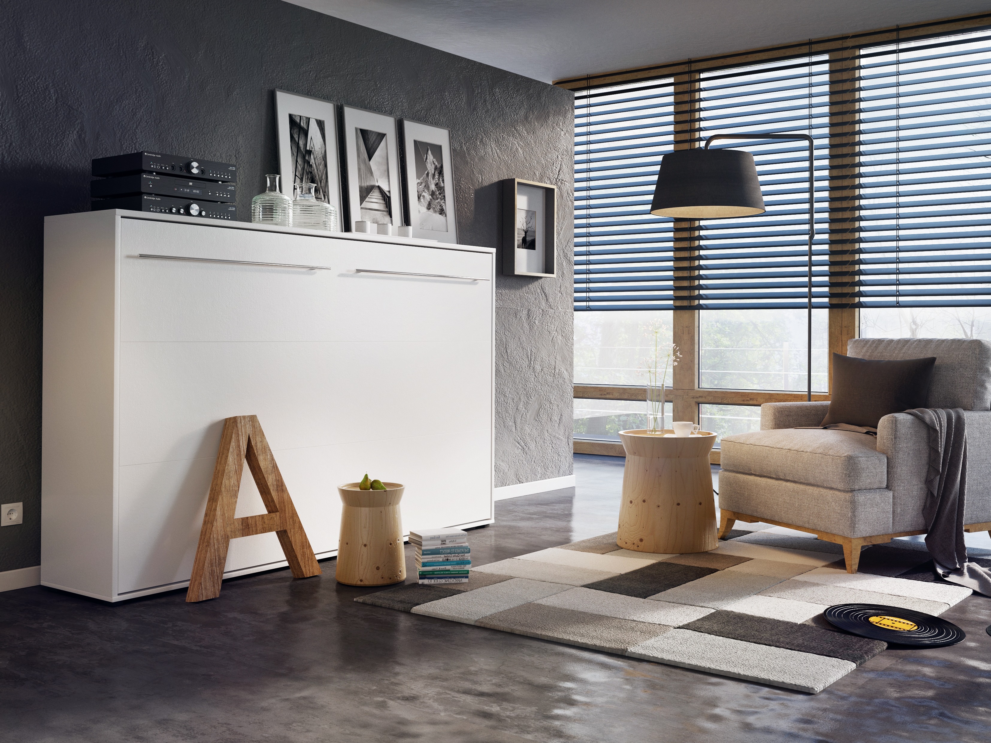 Vægseng Concept Pro Lenart IV (Hvid)