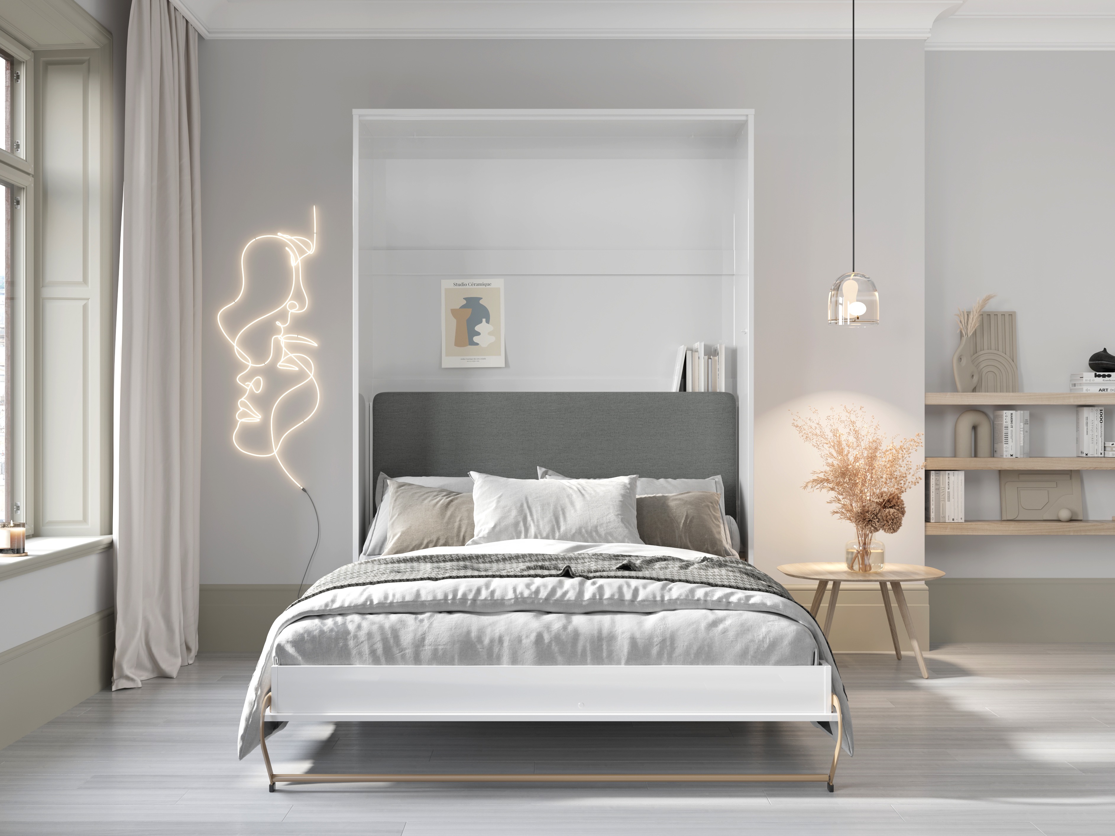 Vægseng Concept Pro Lenart VI (Hvid + Grafit)