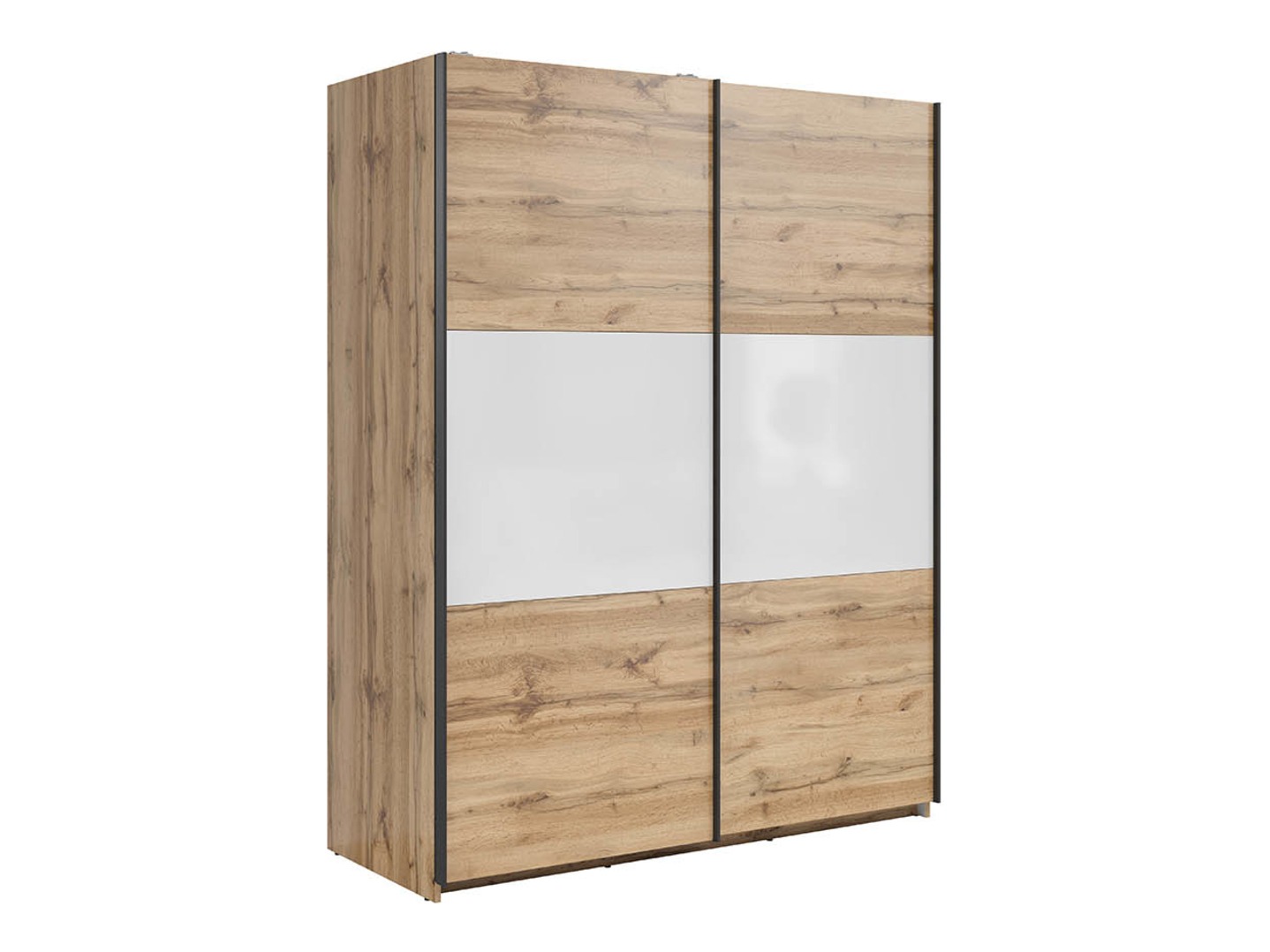 Garderobeskab Livevaro 117 (Wotan eg + Hvid)