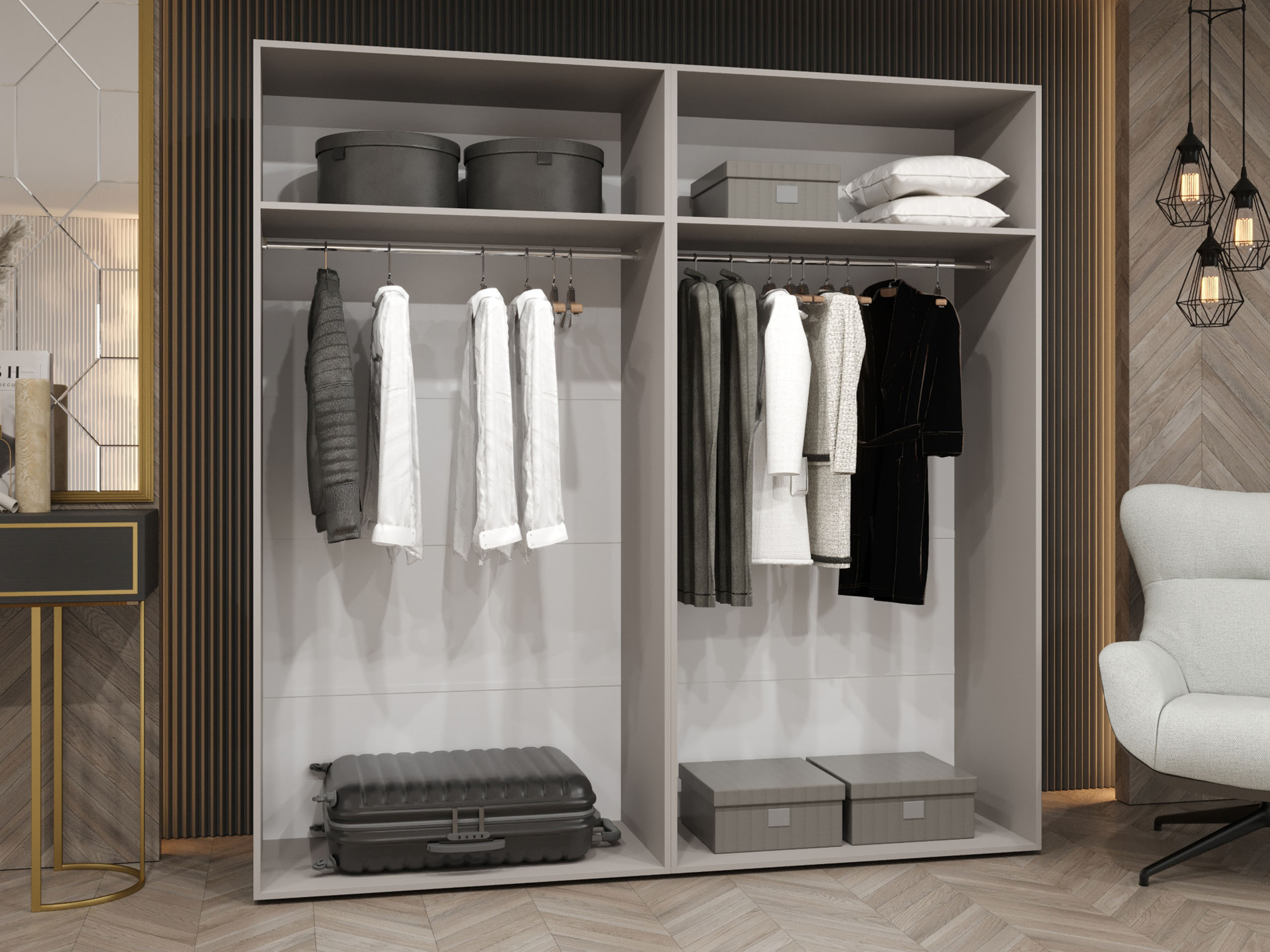 Garderobeskab Hartford 630 (Valnød)