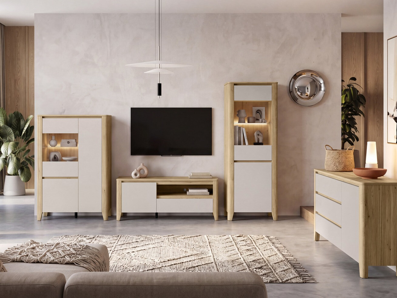 Kommode Talduno 105 (Lys eg + Kashmir)