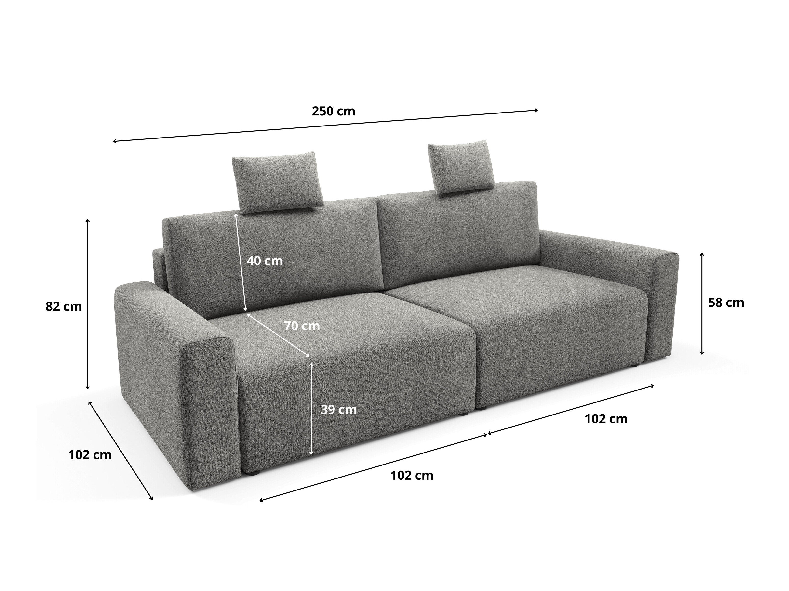 Sovesofa Franklin 224 (Sicuro 70)