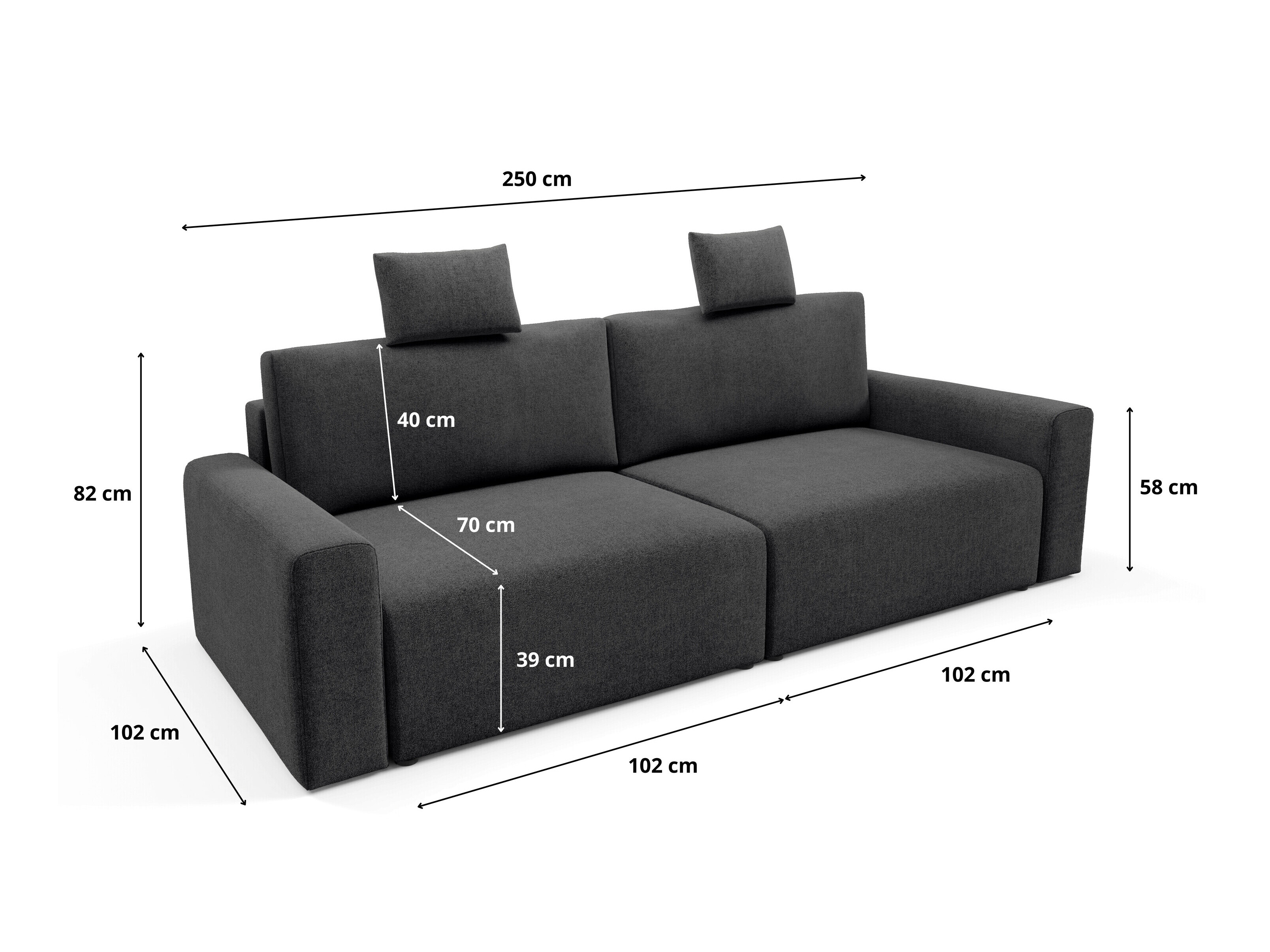 Sovesofa Franklin 224 (Sicuro 80)