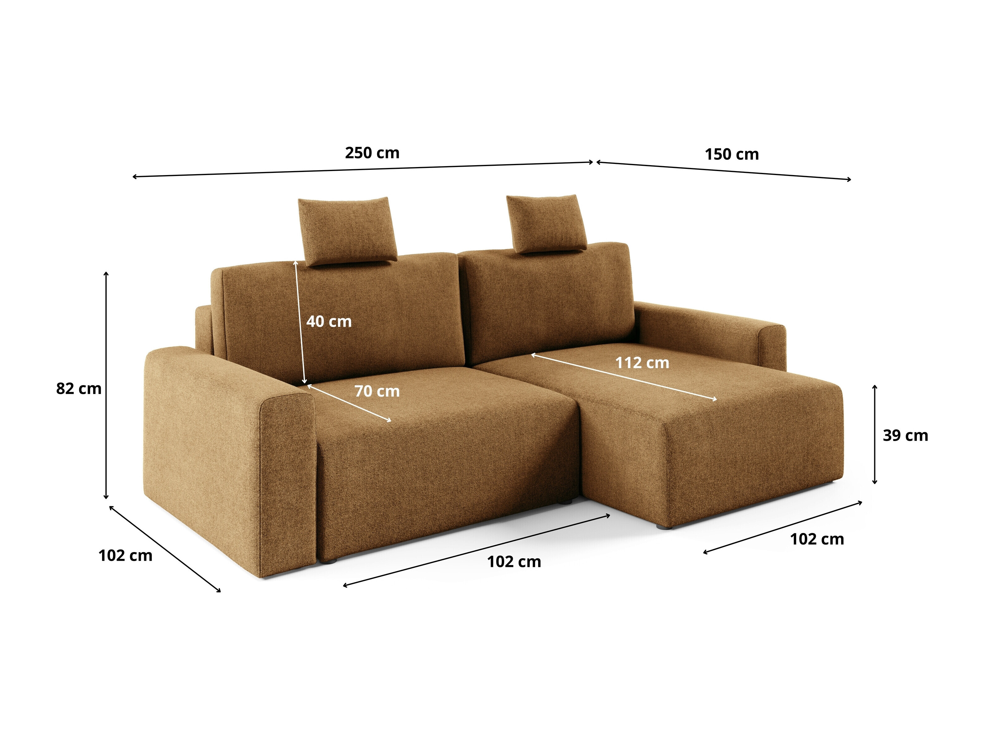 Hjørnesofa Franklin 225 (Sicuro 25)