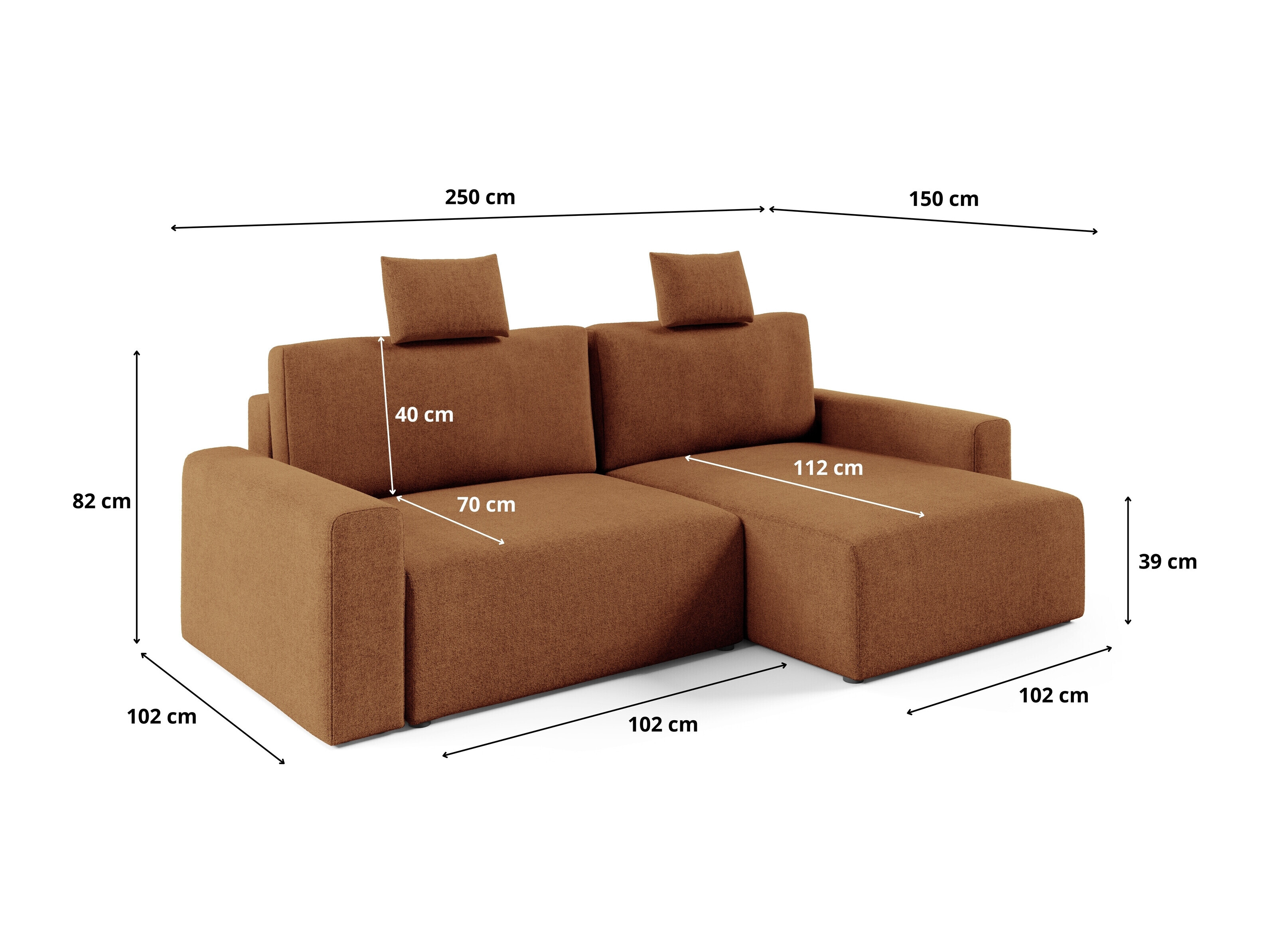 Hjørnesofa Franklin 225 (Sicuro 30)