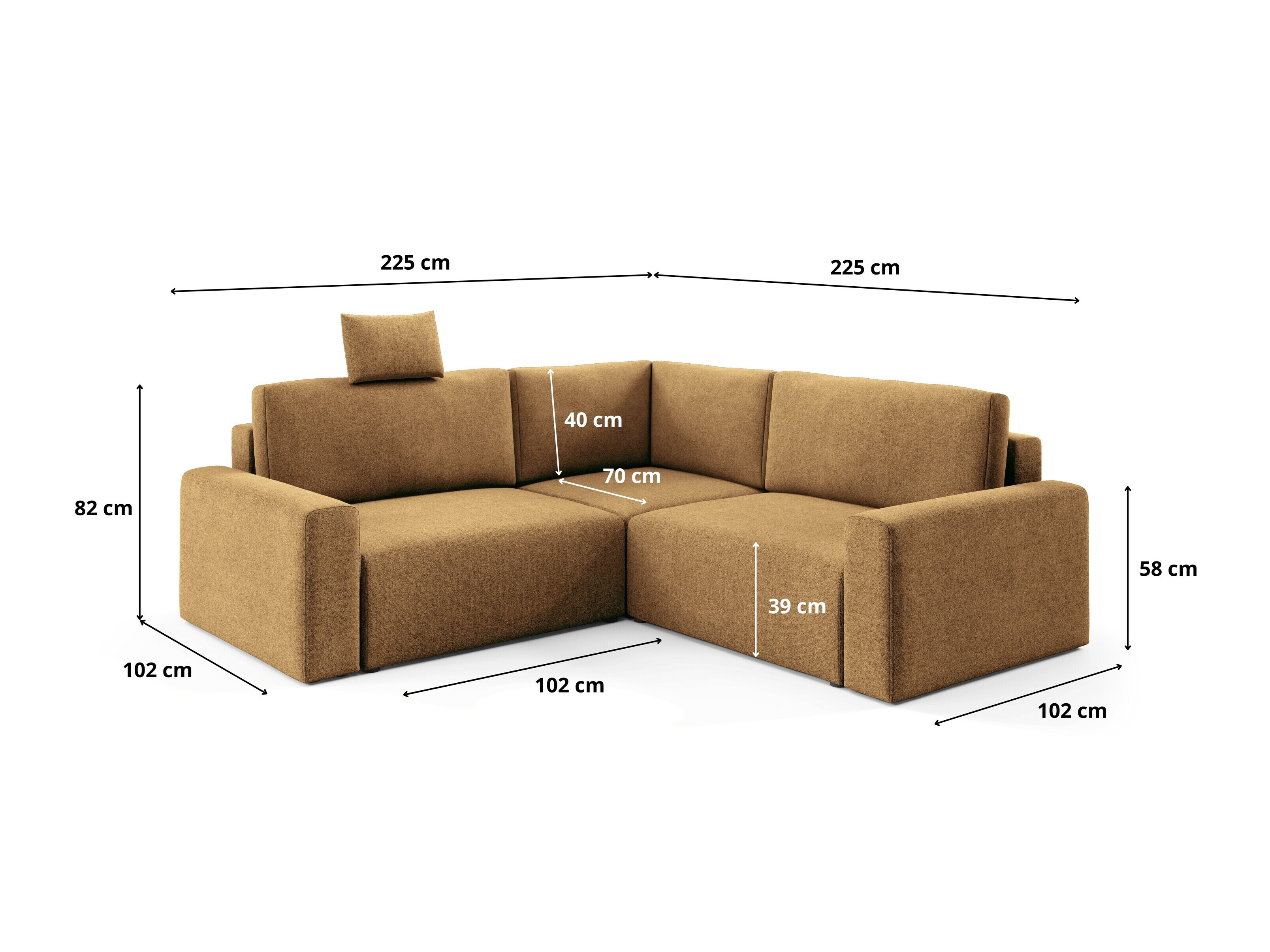 Hjørnesofa Franklin 226 (Sicuro 25)