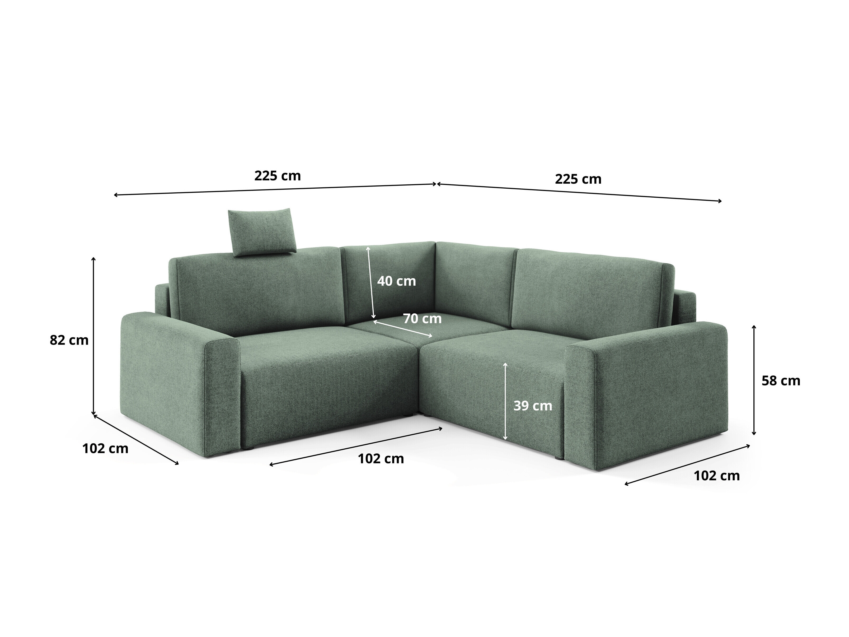 Hjørnesofa Franklin 226 (Sicuro 5)