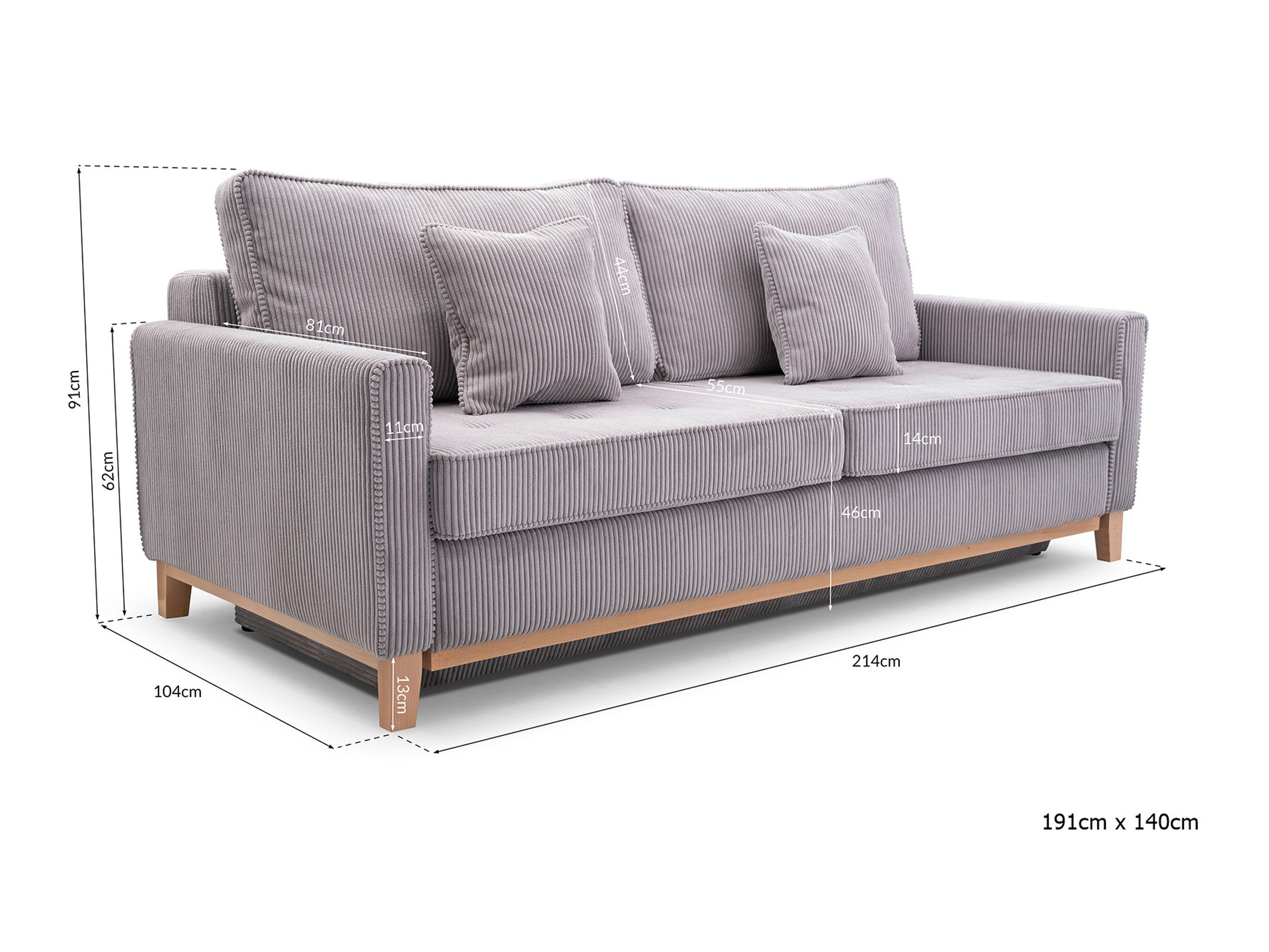 Sovesofa Lufkin 129 (Anafi 22)