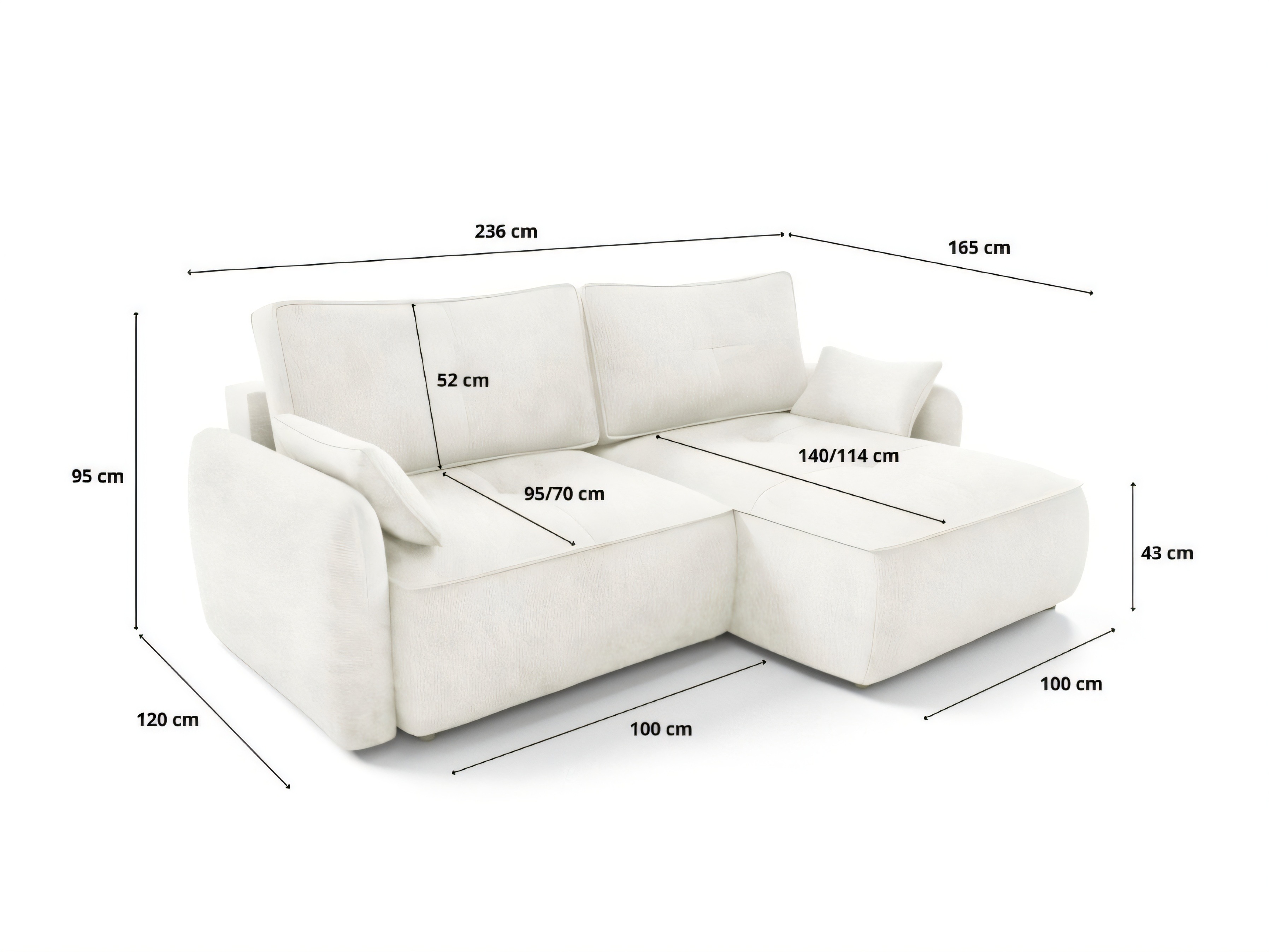 Hjørnesofa Franklin 227 (Vibe 03)