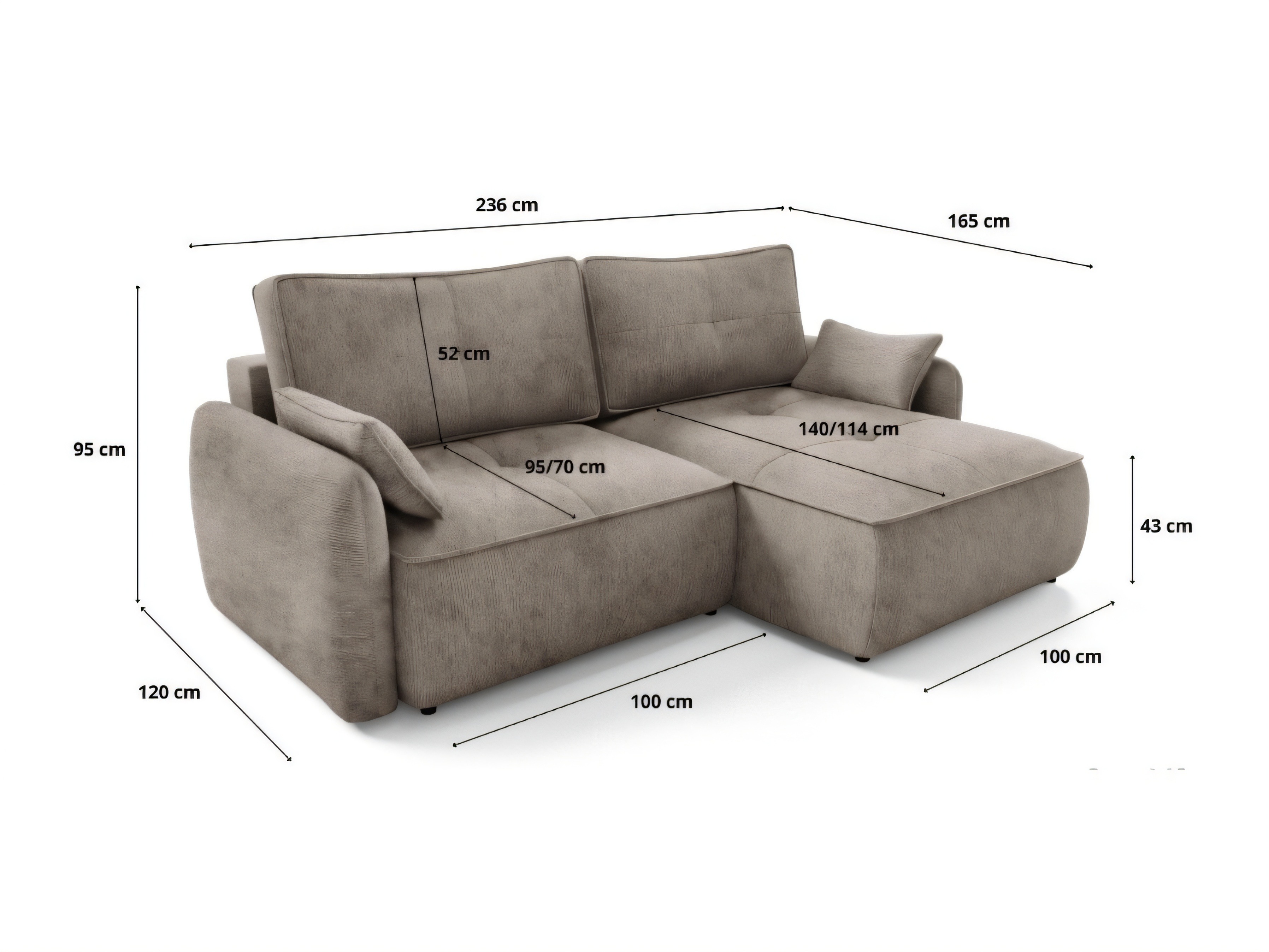 Hjørnesofa Franklin 227 (Vibe 21)