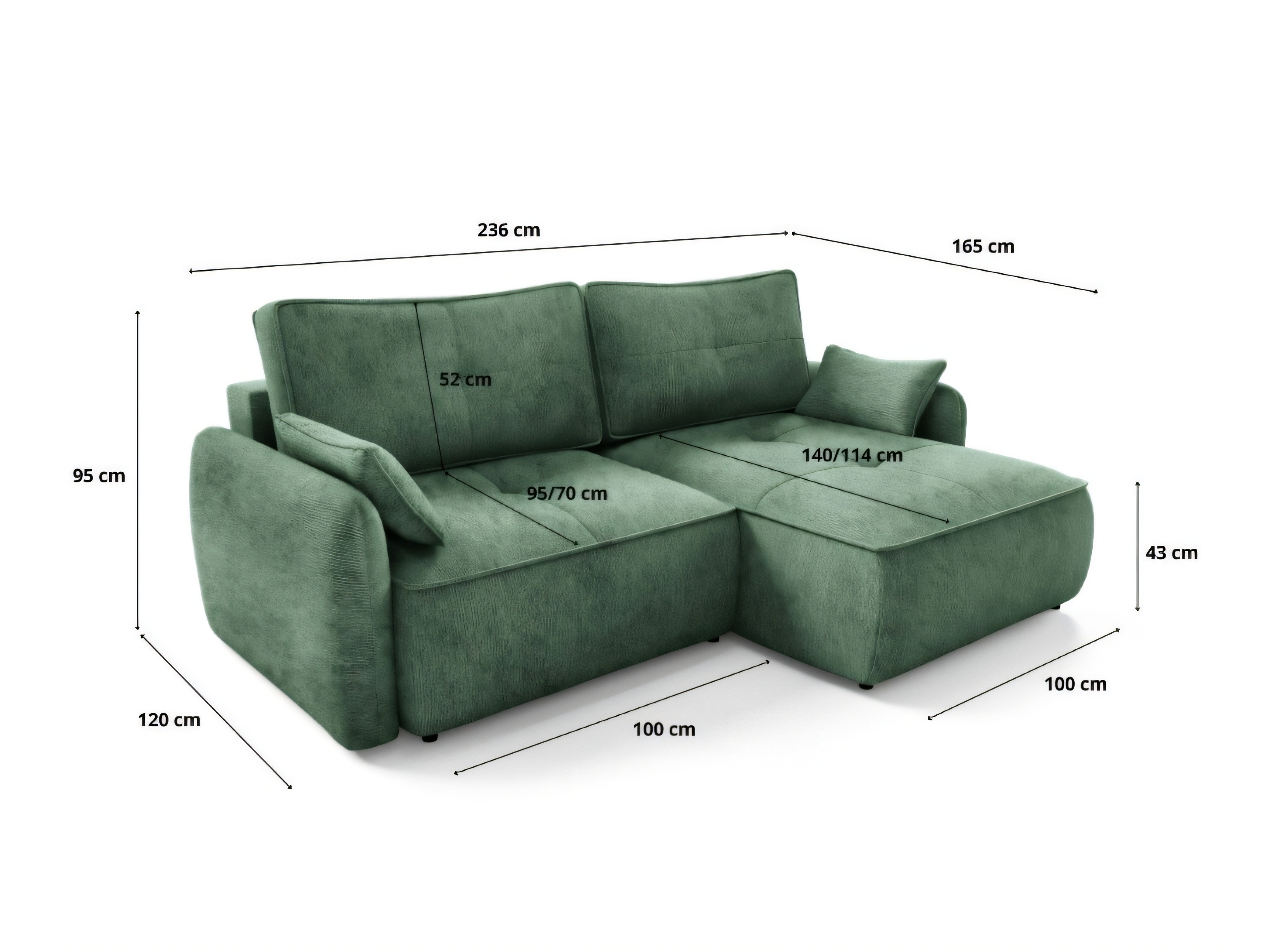 Hjørnesofa Franklin 227 (Vibe 39)