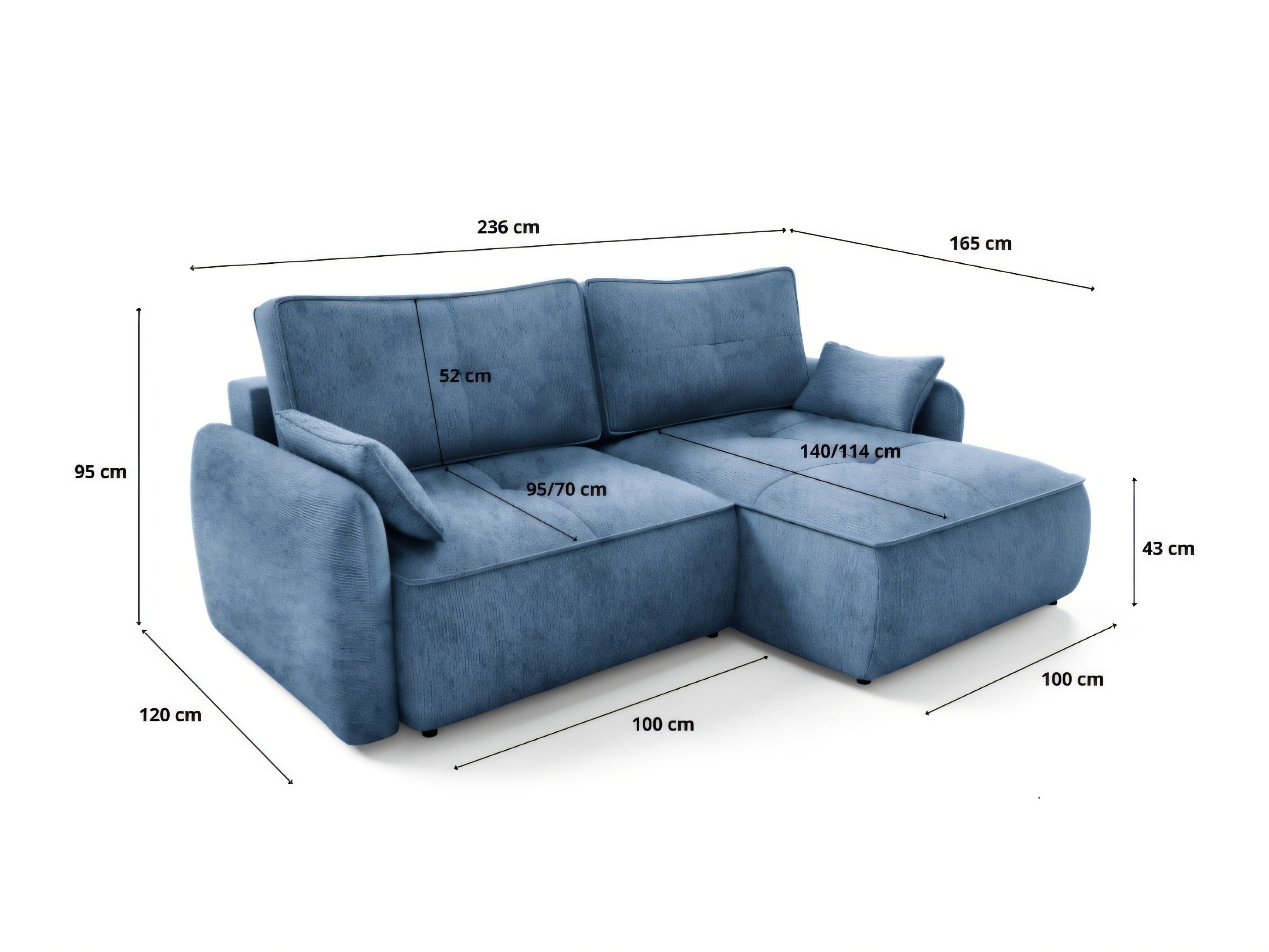 Hjørnesofa Franklin 227 (Vibe 77)