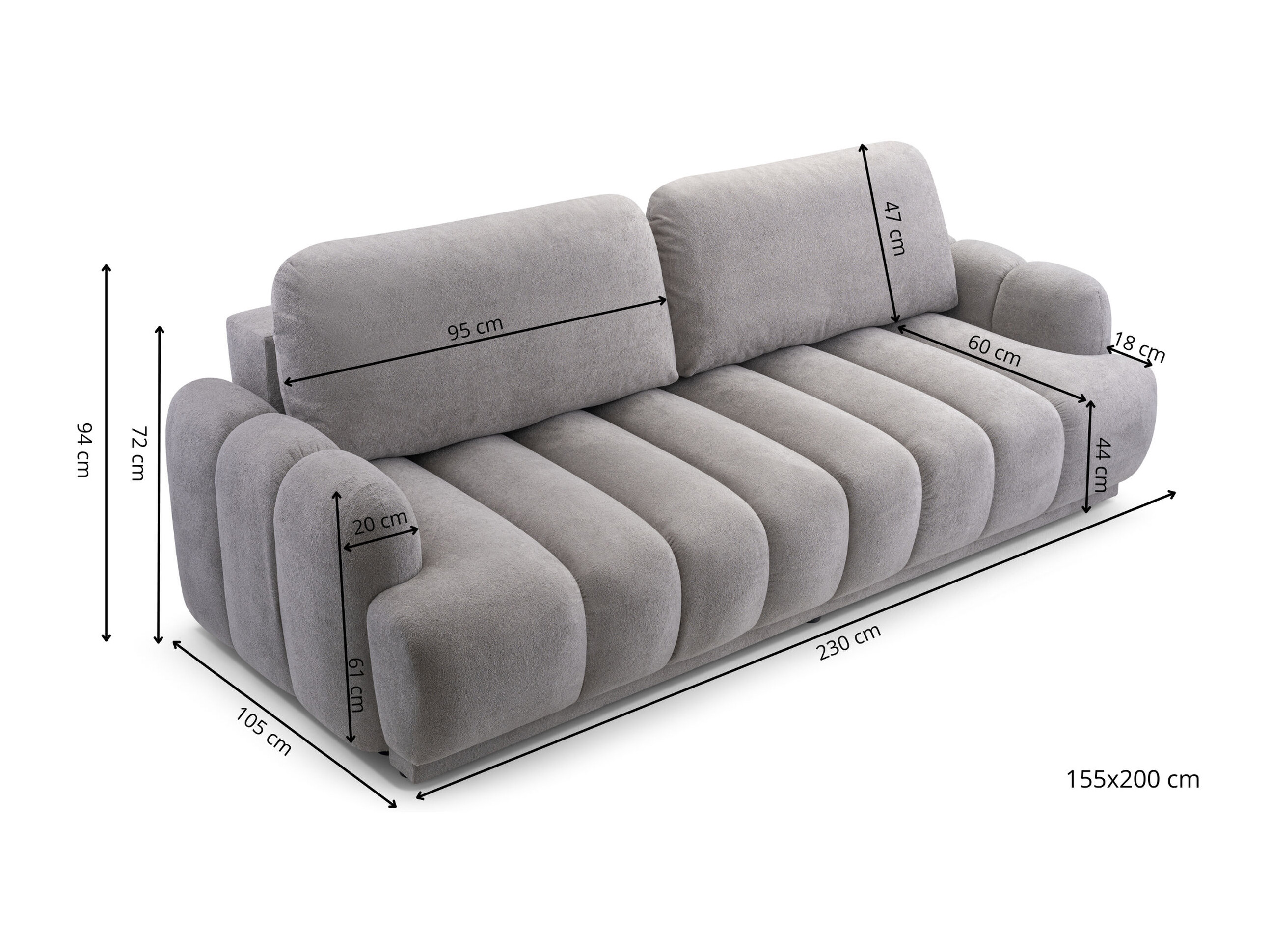 Sovesofa Lufkin 131 (Gerra 125)