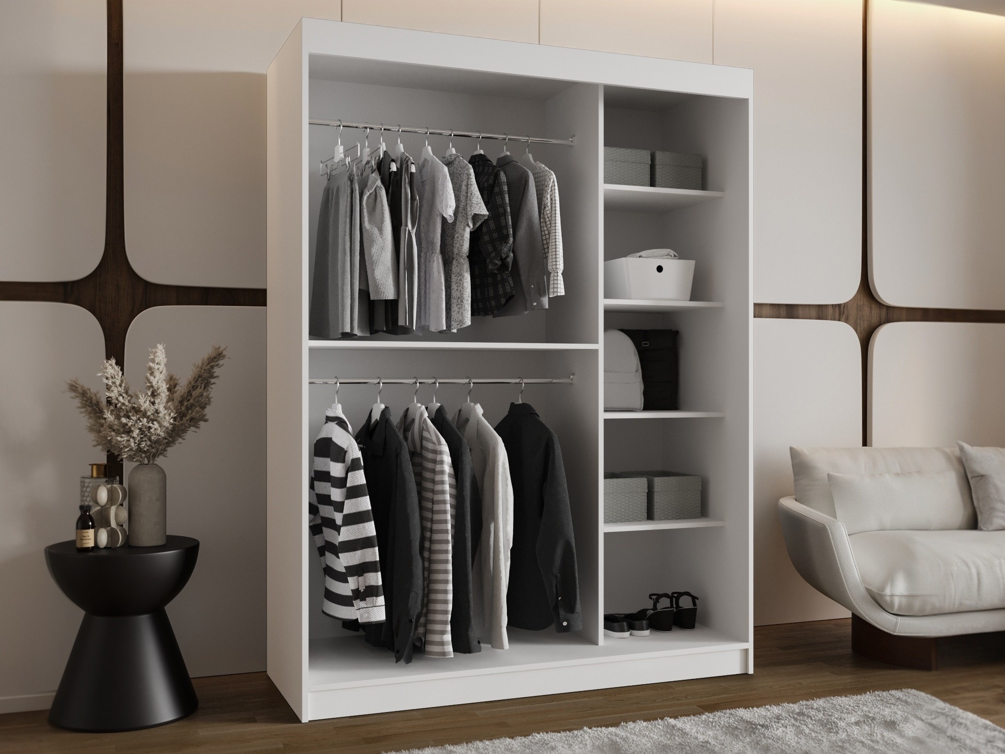 Garderobeskab Hartford 502 (Hvid)