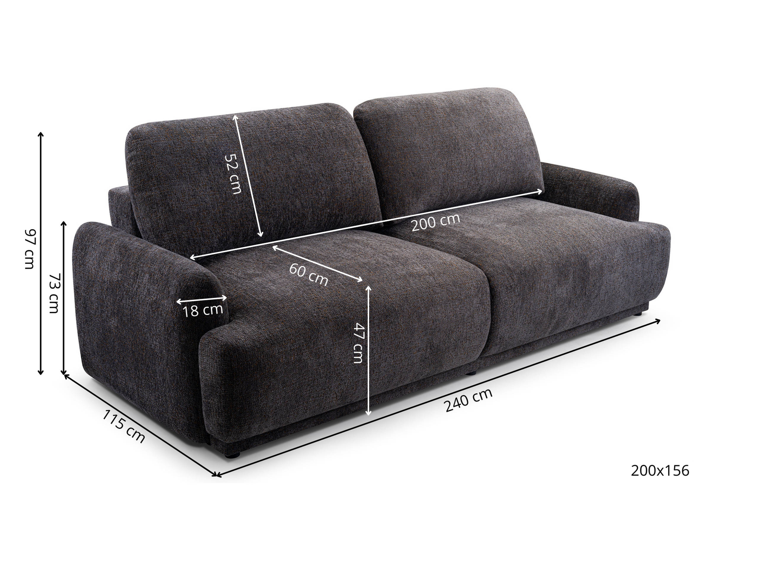 Sovesofa Lufkin 113 (Bello 03)
