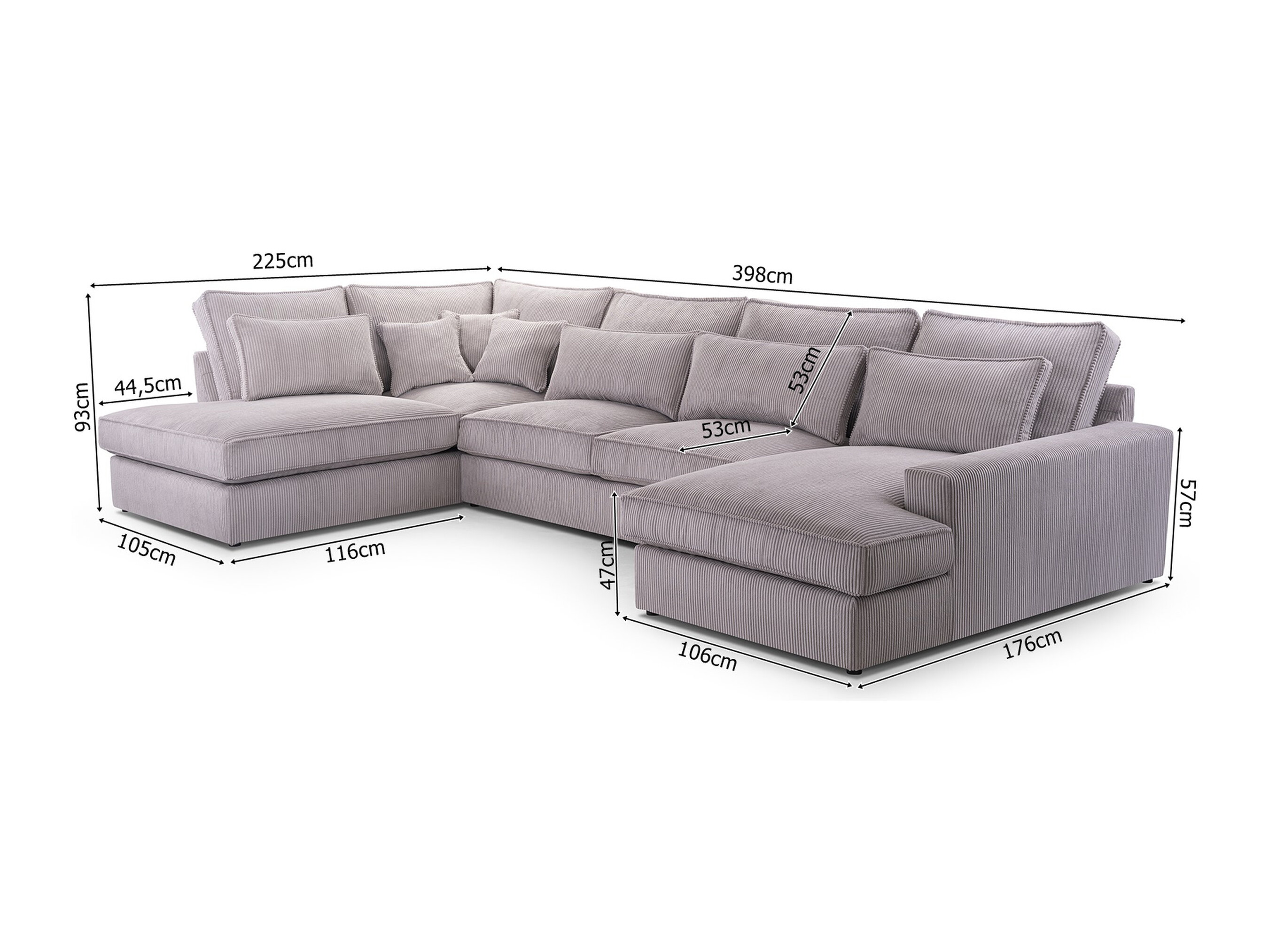 Hjørnesofa Lufkin 139 (Lincoln 48)