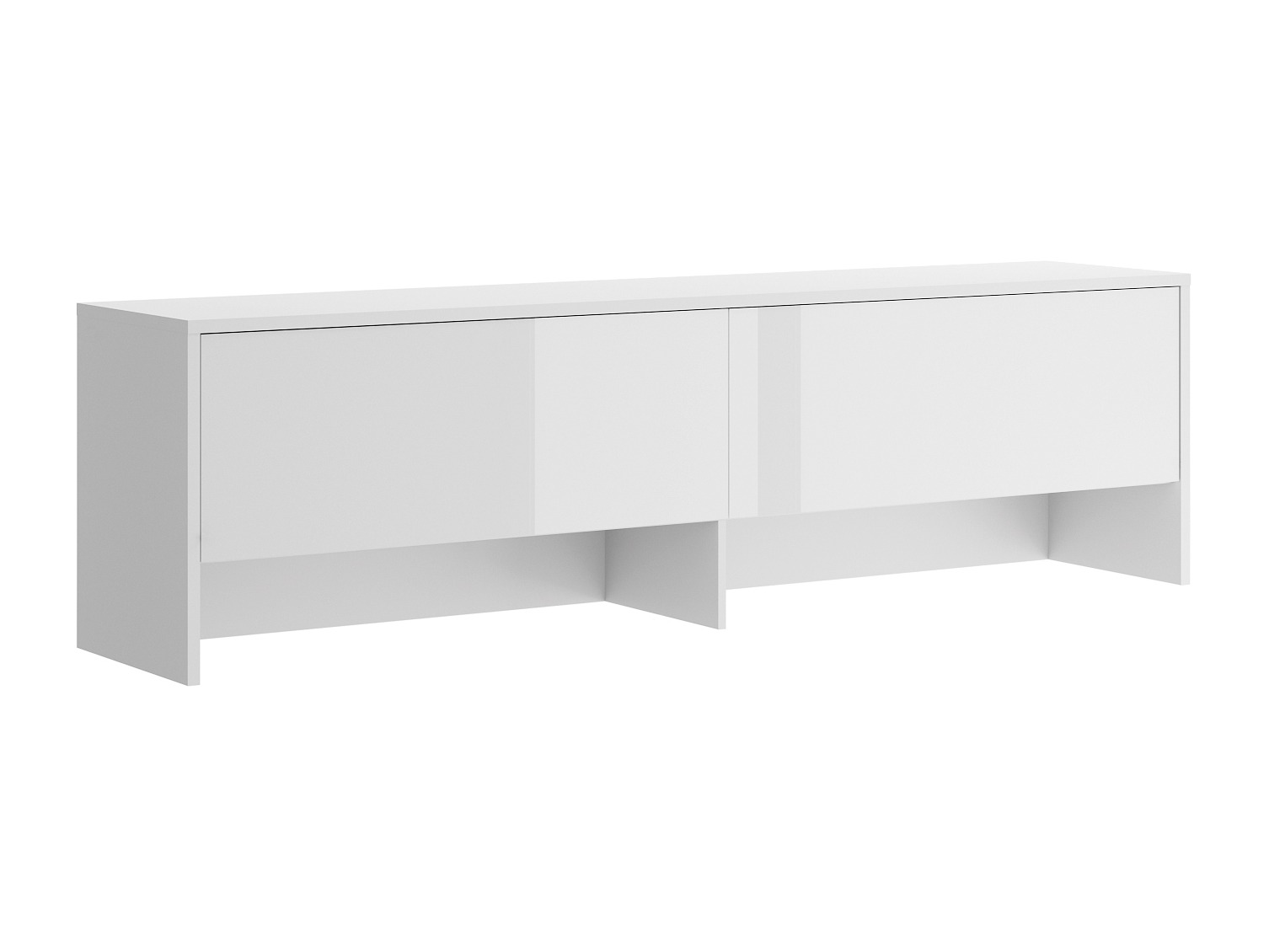 Skænk Concept Lenart III (Hvid + Glansfuld hvid)