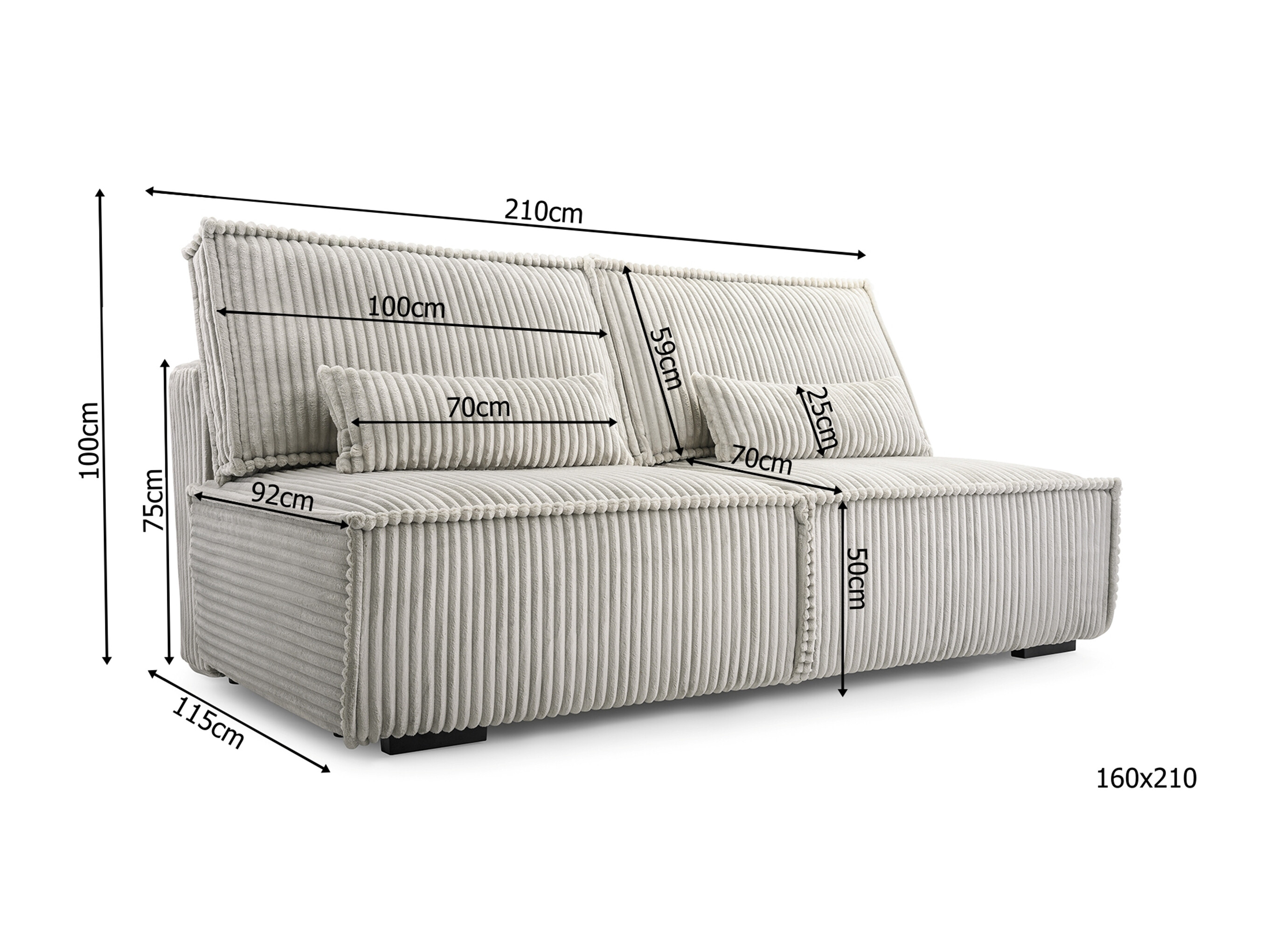 Sovesofa Lufkin 147 (Tilia 86)