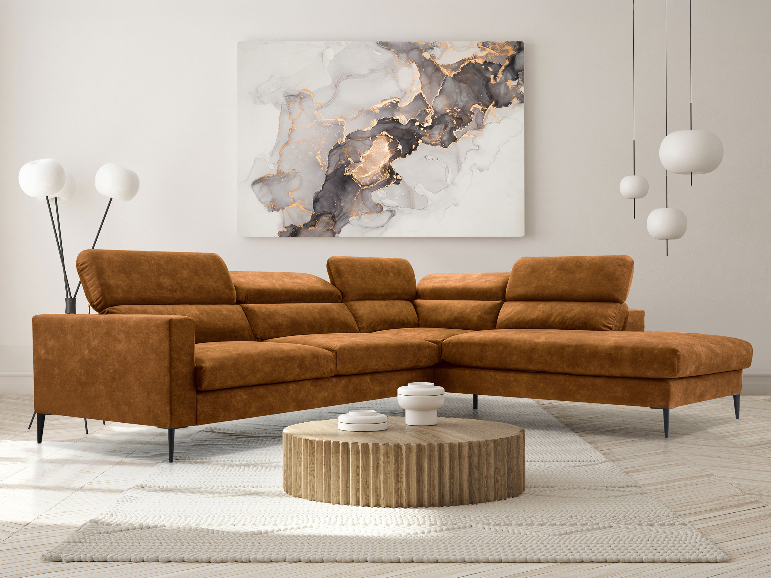 Hjørnesofa Lufkin 151 (Palladium 09)
