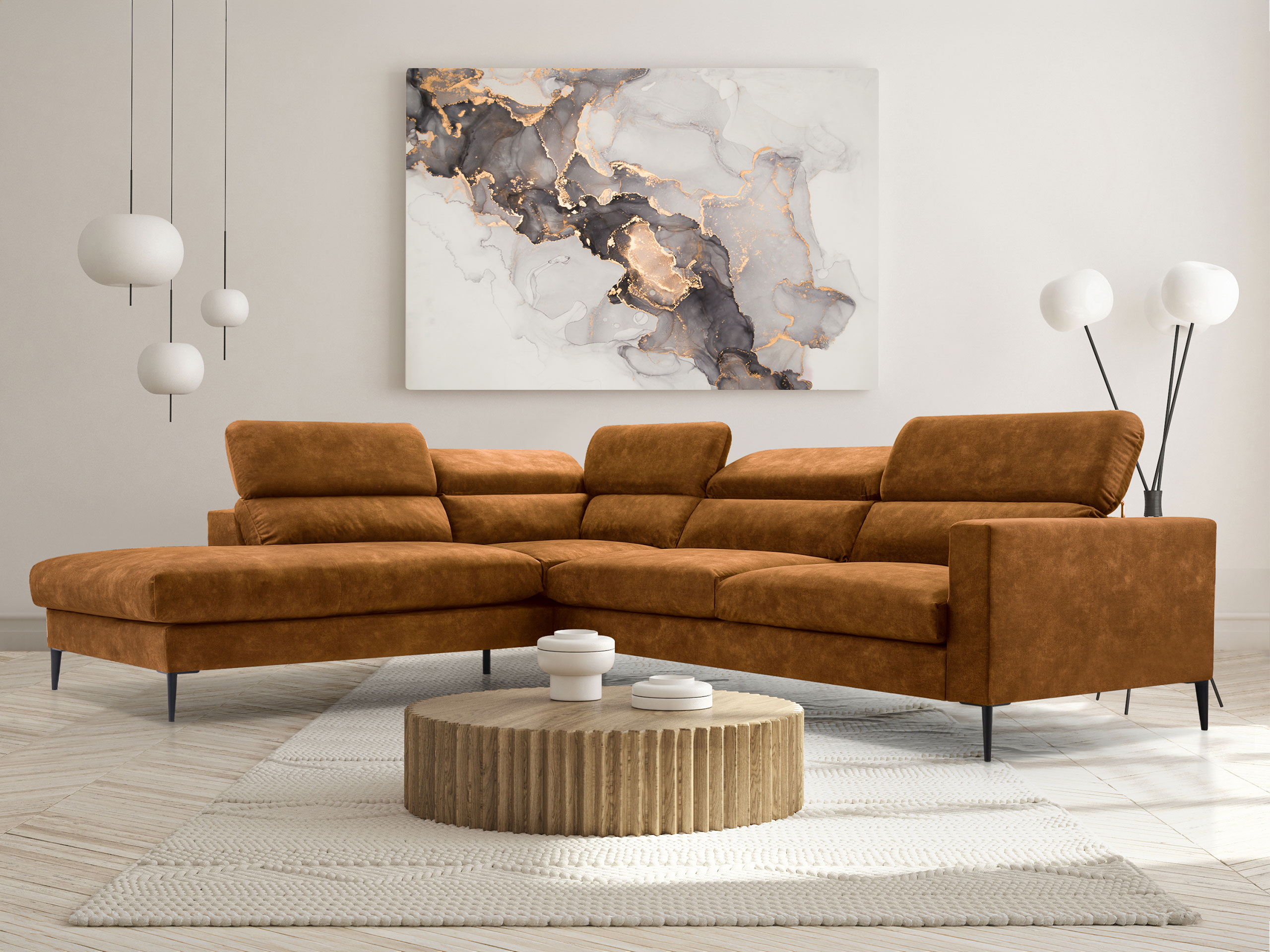 Hjørnesofa Lufkin 151 (Palladium 09)