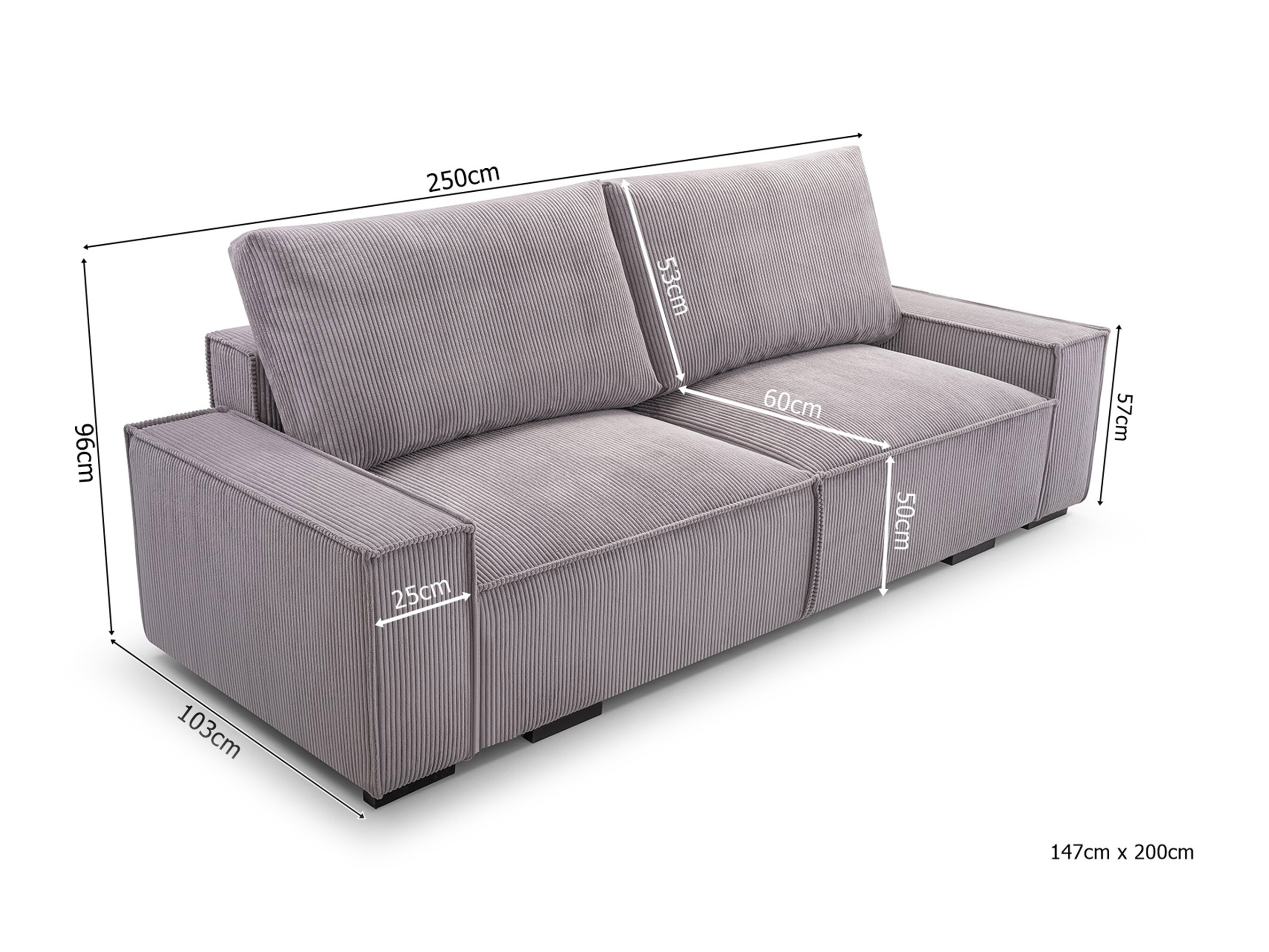 Sovesofa Lufkin 156 (Lincoln 90)