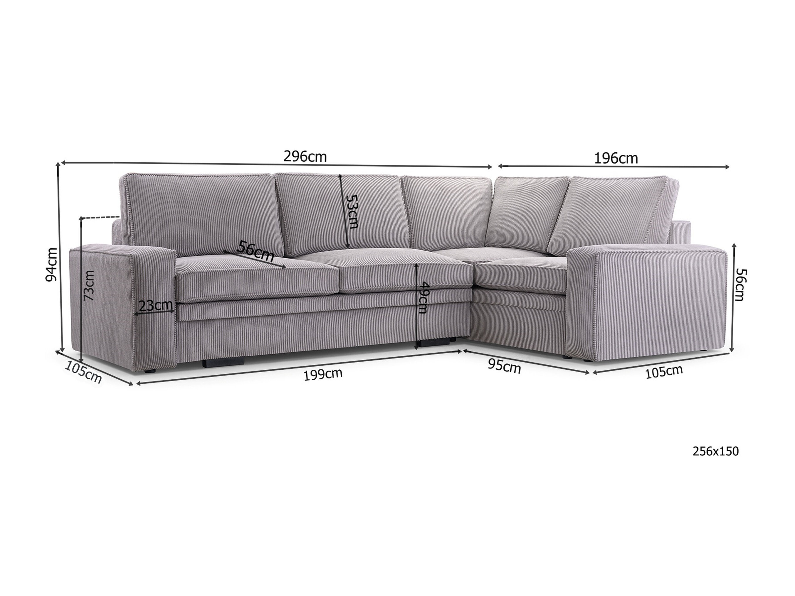 Hjørnesofa Lufkin 160 (Onega 03)