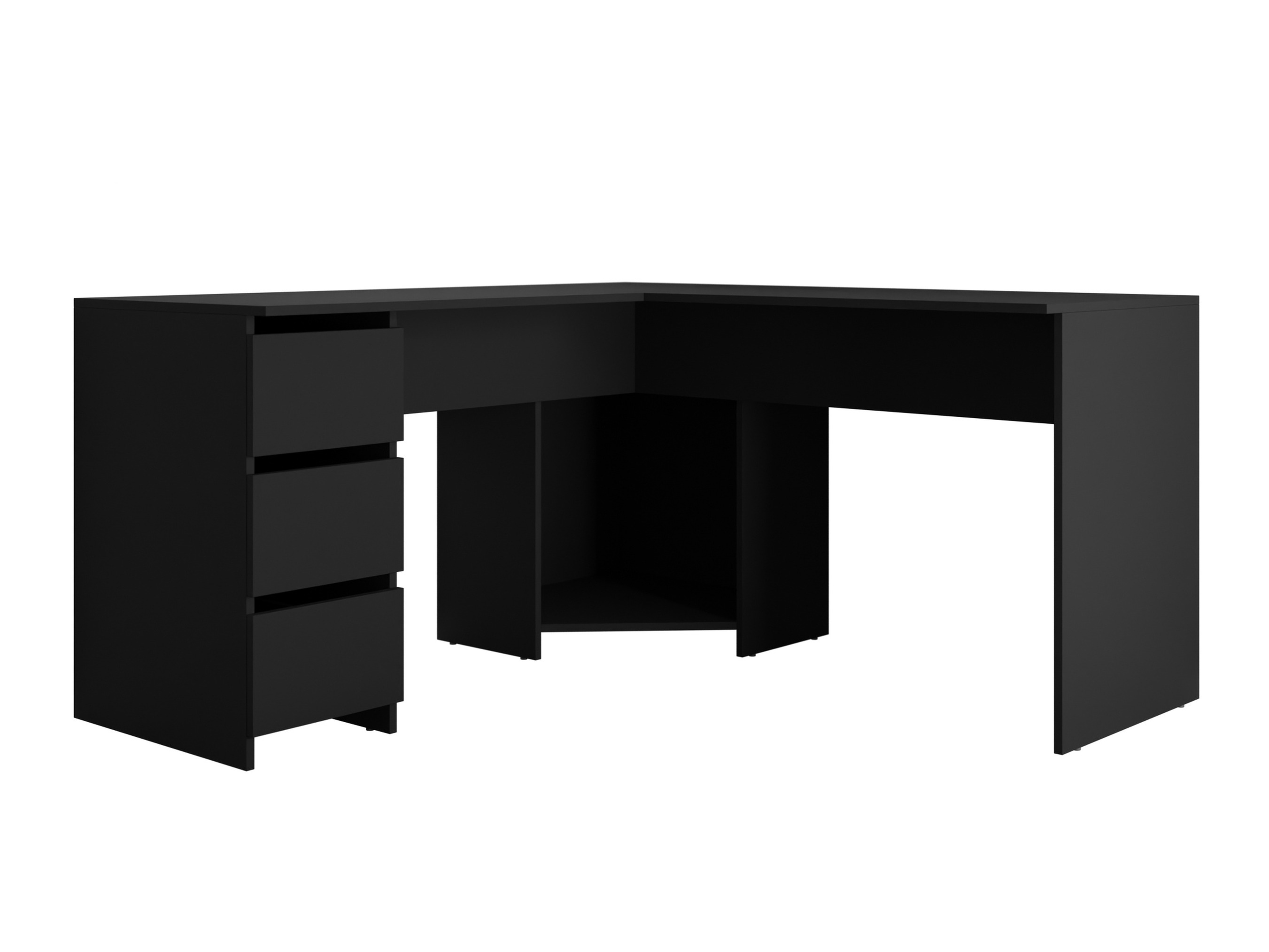 Hjørneskrivebord Comfivo 576 (Sort)