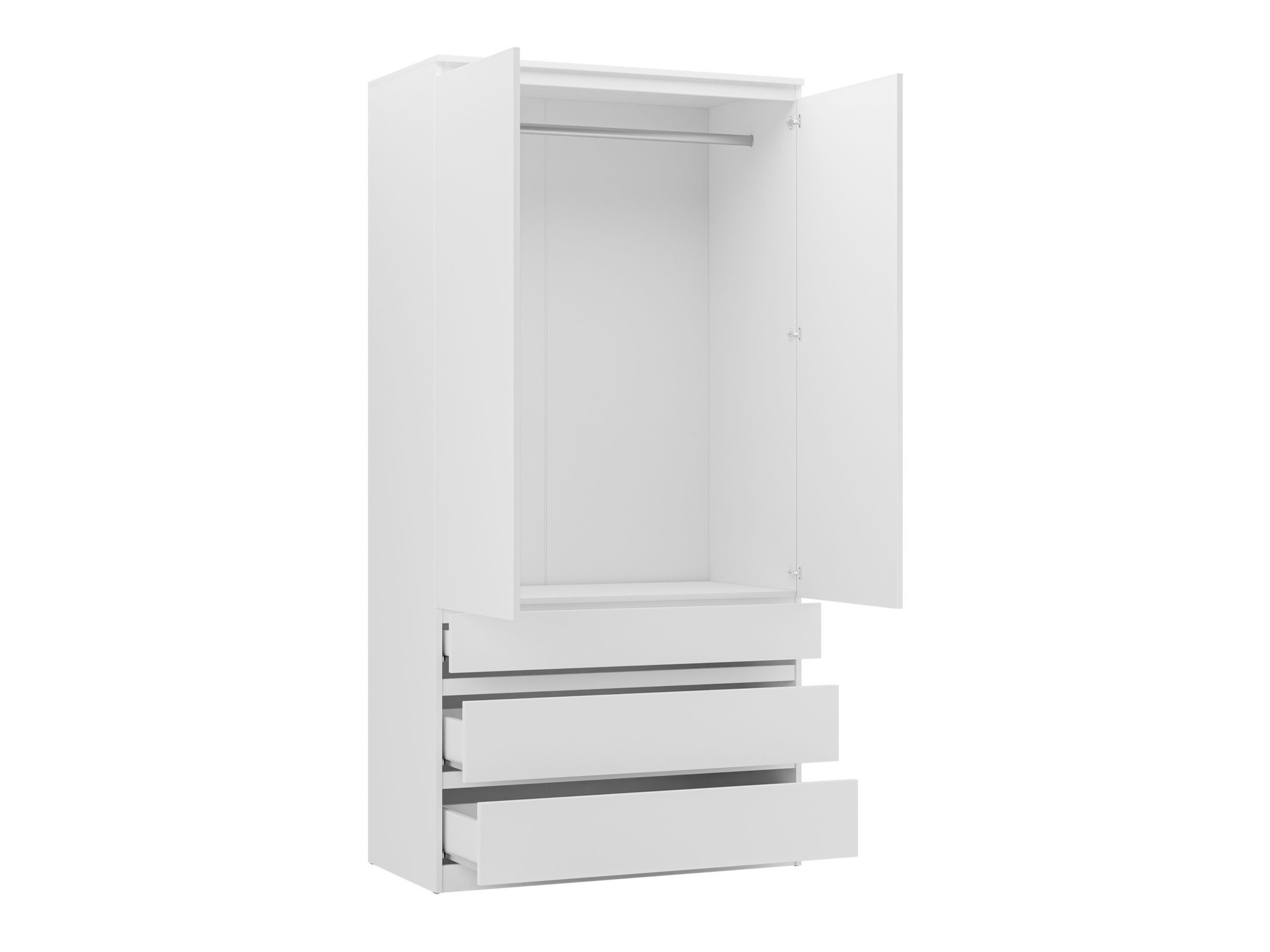 Garderobeskab Comfivo Structor (Sort)