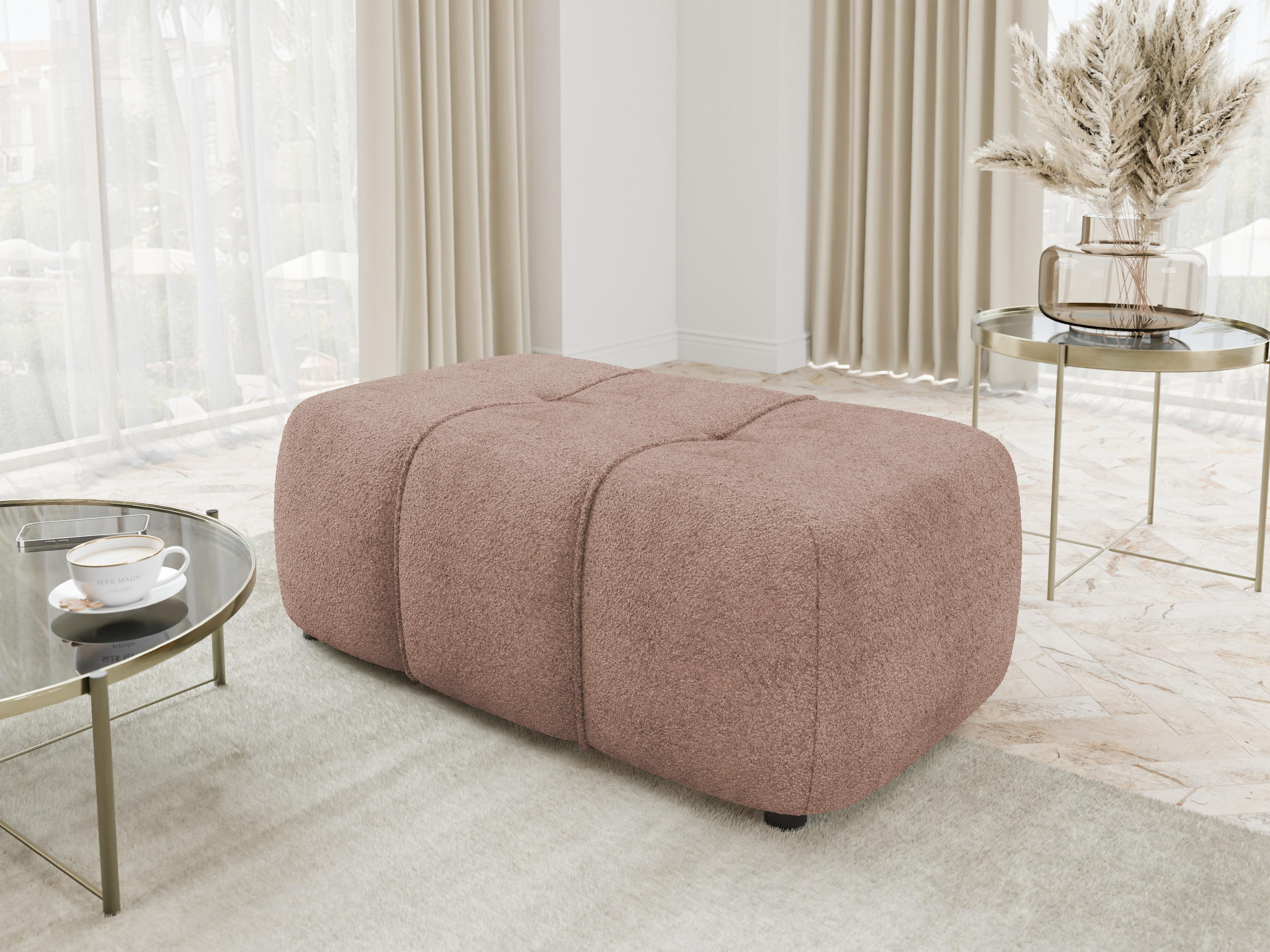 Polstret bænk Comfivo Laurus (Coral 45)
