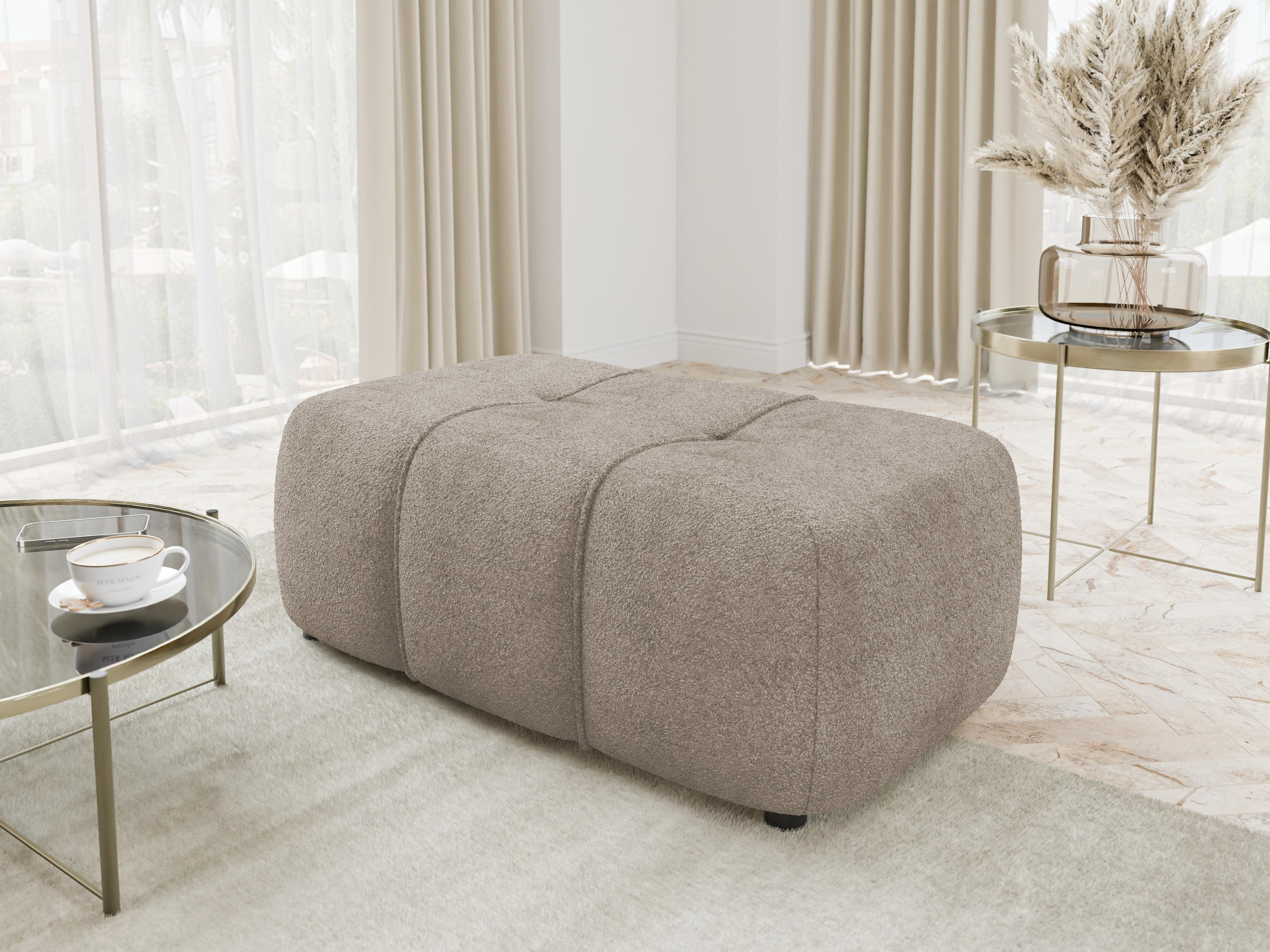 Polstret bænk Comfivo Laurus (Coral 50)