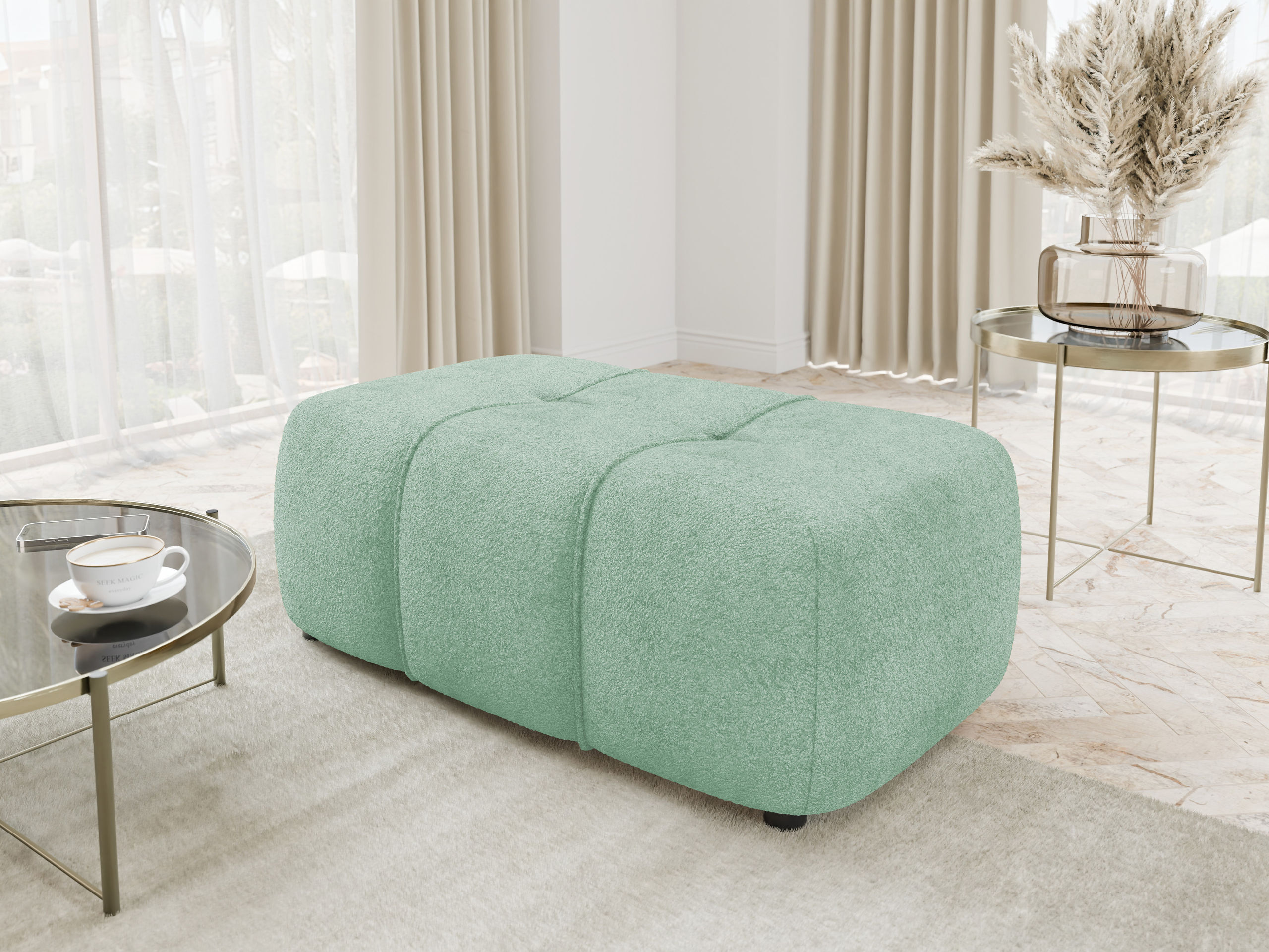 Polstret bænk Comfivo Laurus (Coral 55)