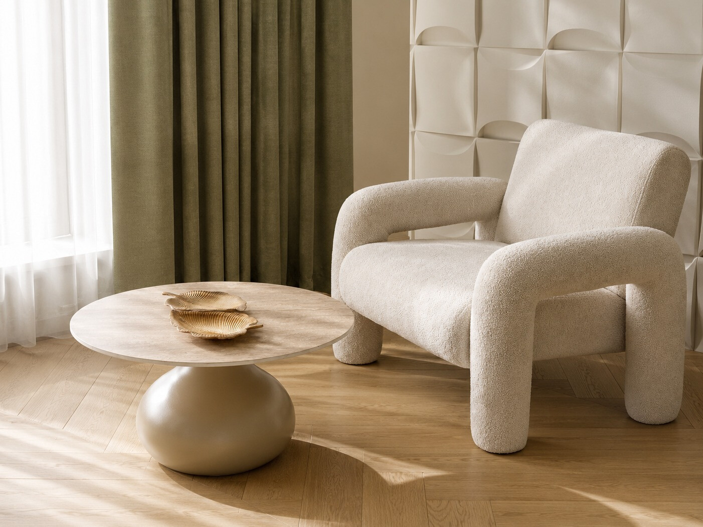 Sofabord Houston 2192 (Kashmir + Lys Travertine)