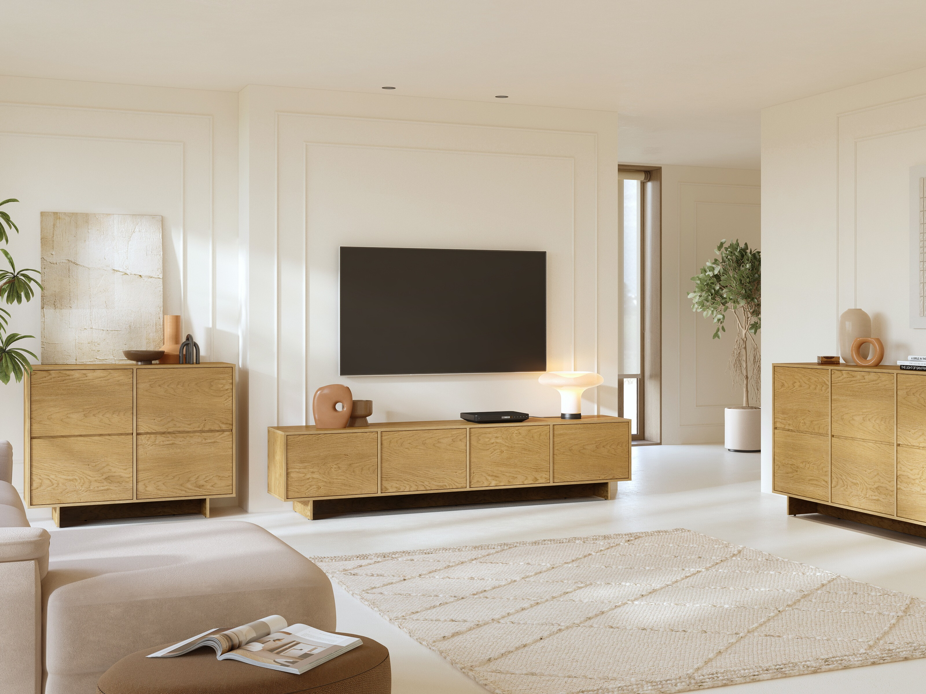 TV-bord Cavbali 101 (Lyst træ)