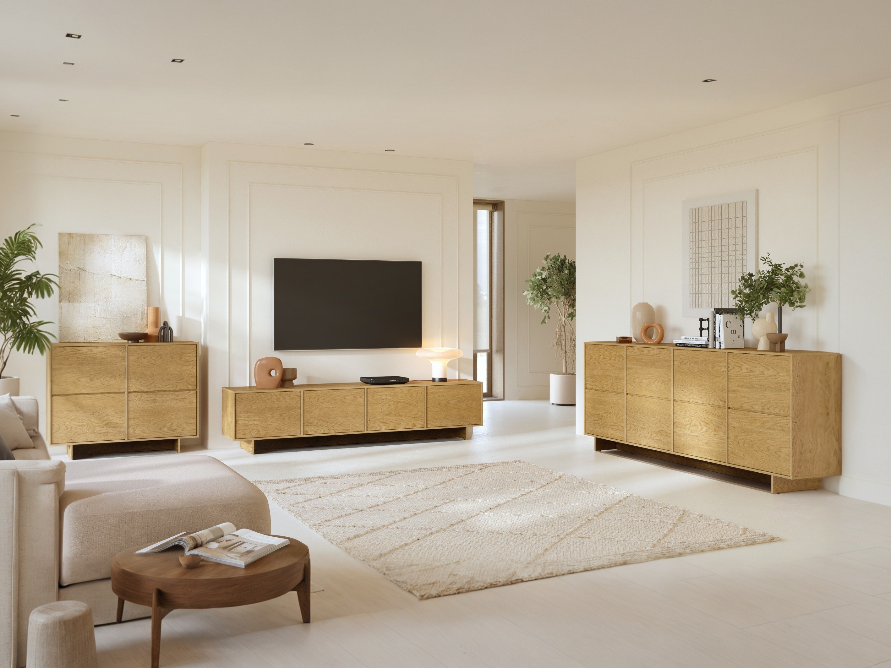 Stuemøbelsæt Cavbali 103 (Lyst træ)