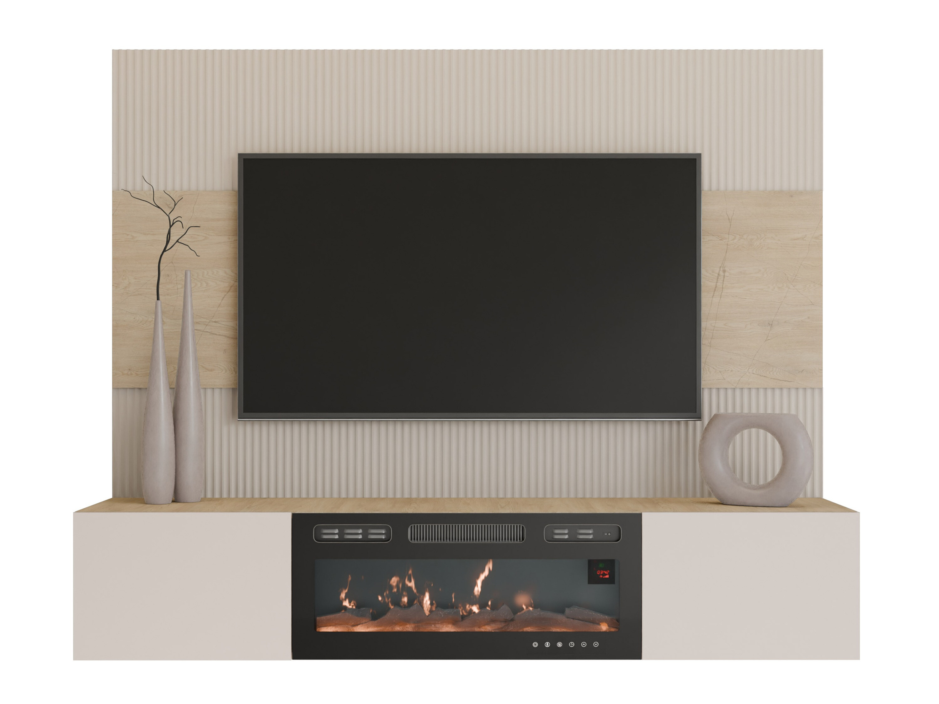 Stuemøbelsæt Comfivo Salix VII (Beige + Cremona-eg)